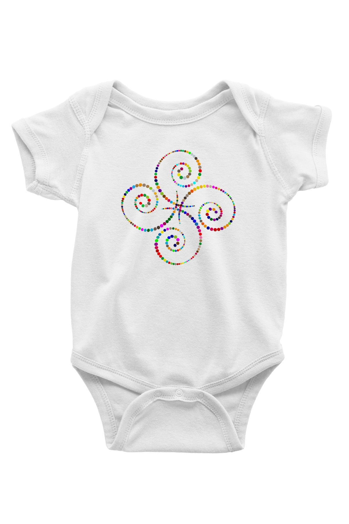 Spiral Beyaz Bebek Body - Zıbın