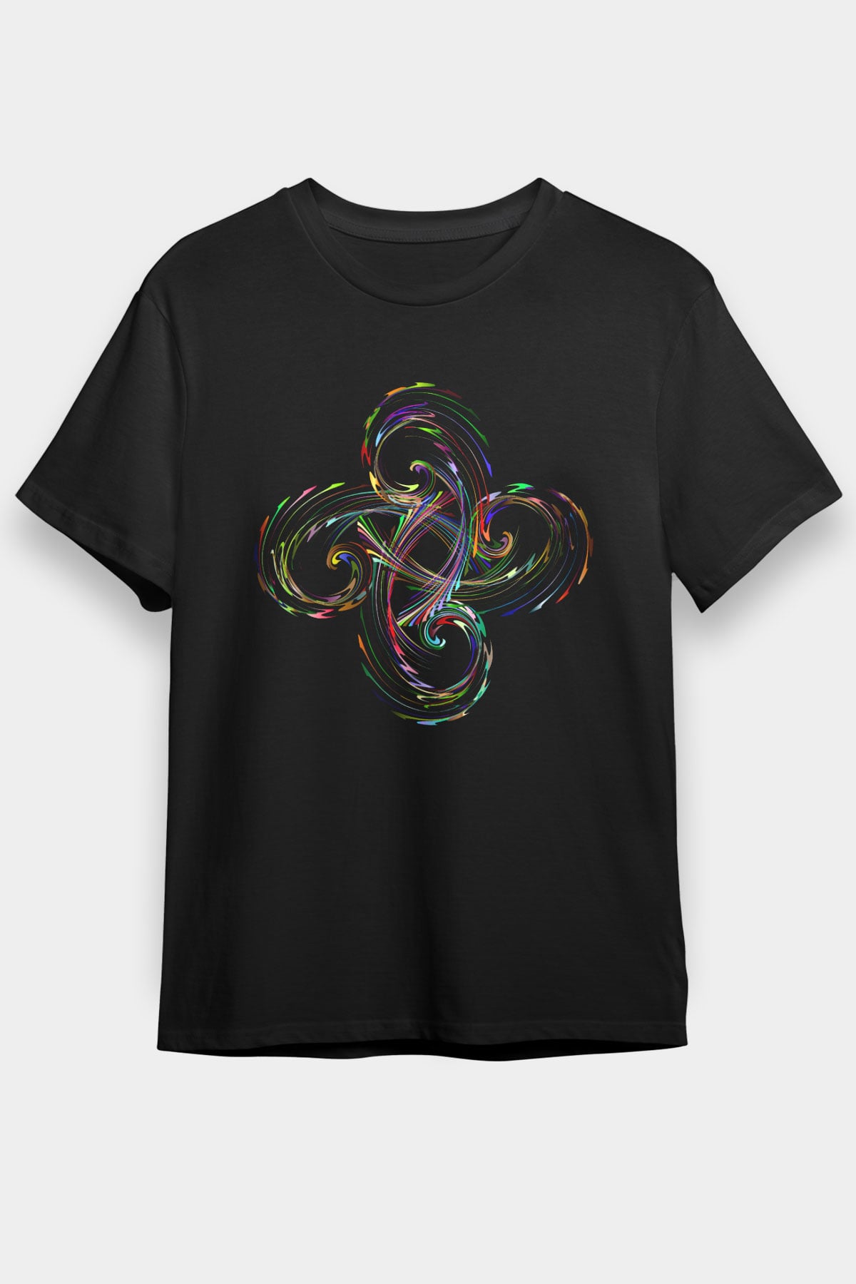 Spiral Beyaz Unisex Tişört T-Shirt - TişörtFabrikası