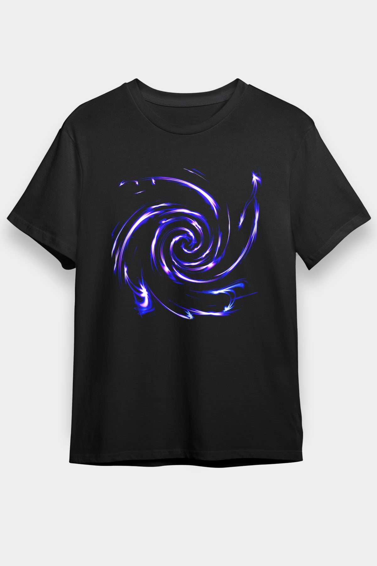 Spiral Siyah Unisex Tişört T-Shirt - TişörtFabrikası