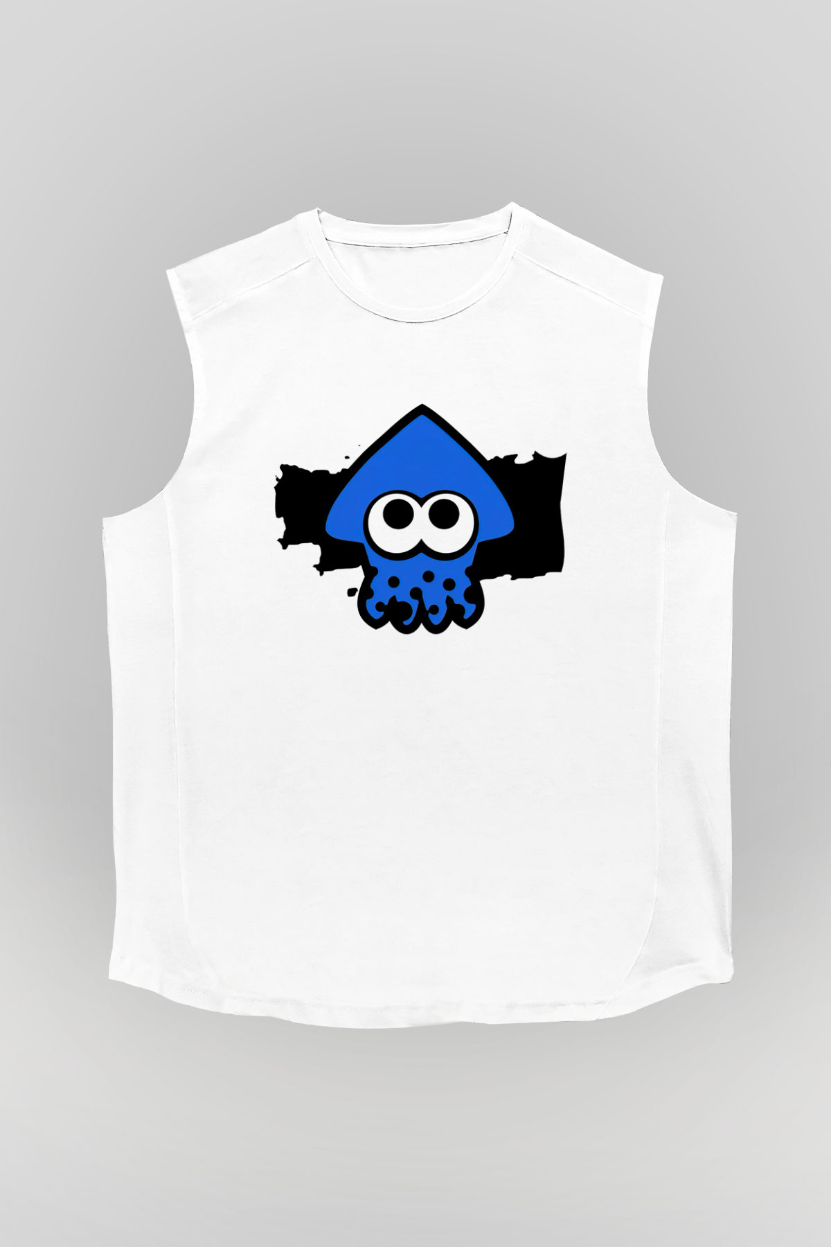 Splatoon Beyaz Unisex Kolsuz Tişört