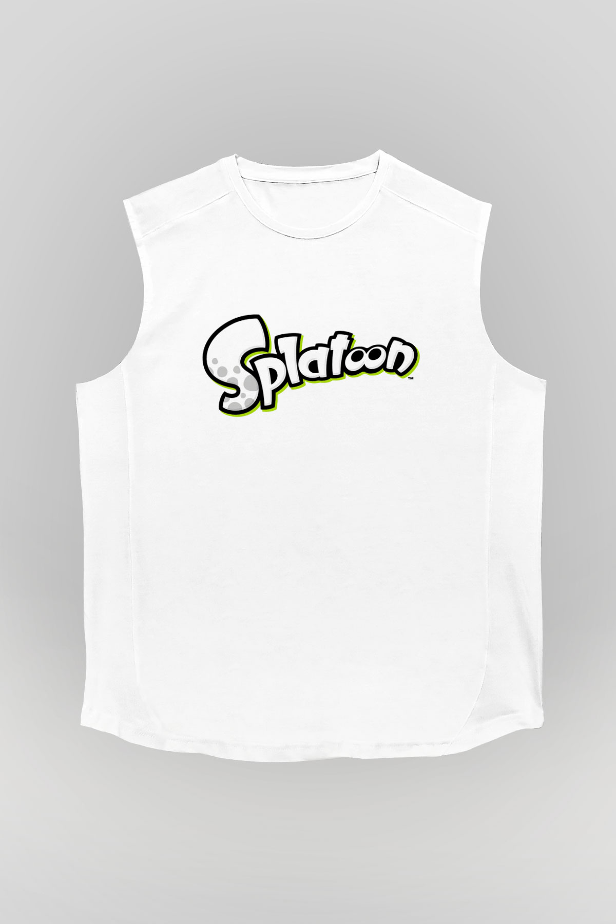 Splatoon Beyaz Unisex Kolsuz Tişört