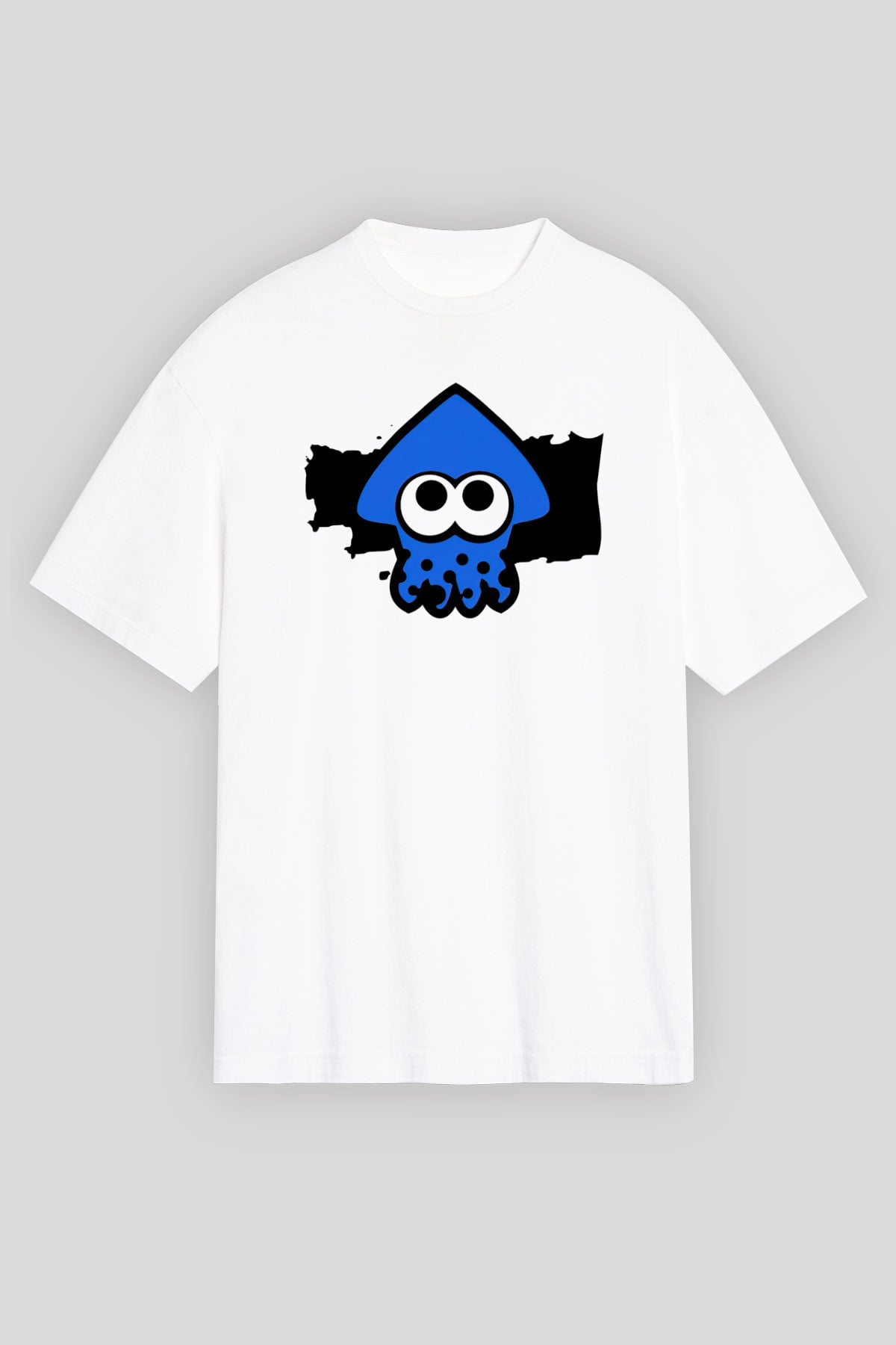 Splatoon Beyaz Unisex Oversize Tişört T-Shirt