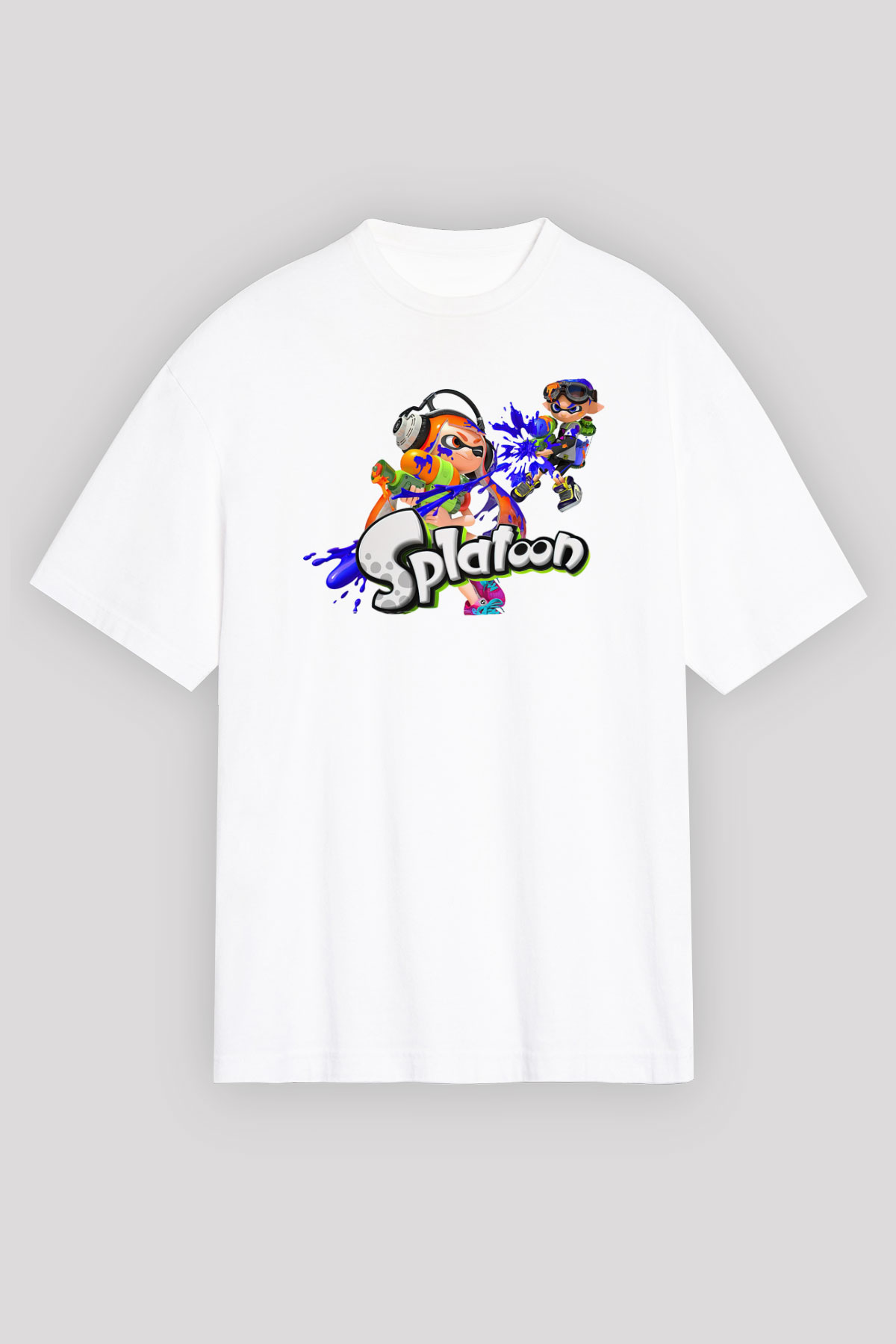 Splatoon Beyaz Unisex Tişört T-Shirt