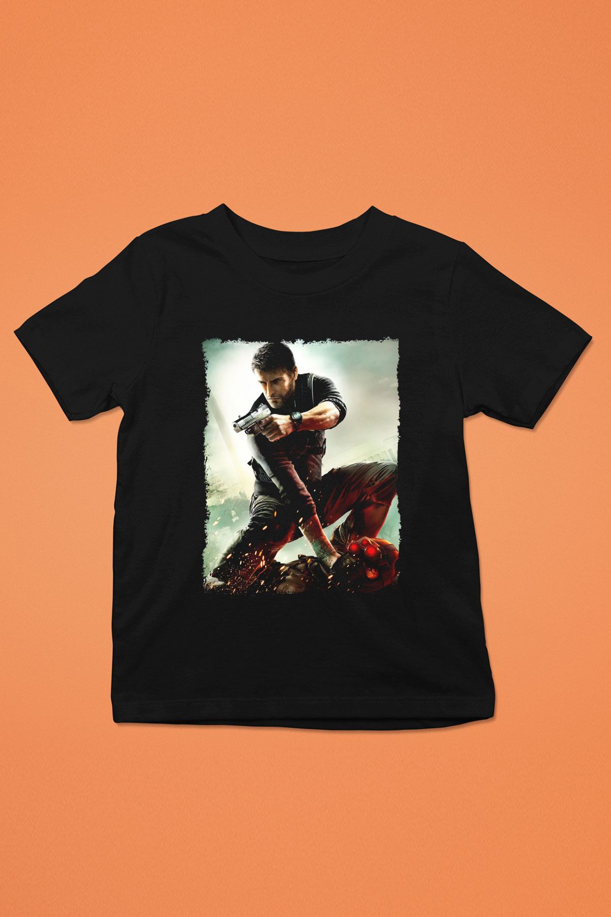 Splinter Cell Siyah Unisex Çocuk Tişört