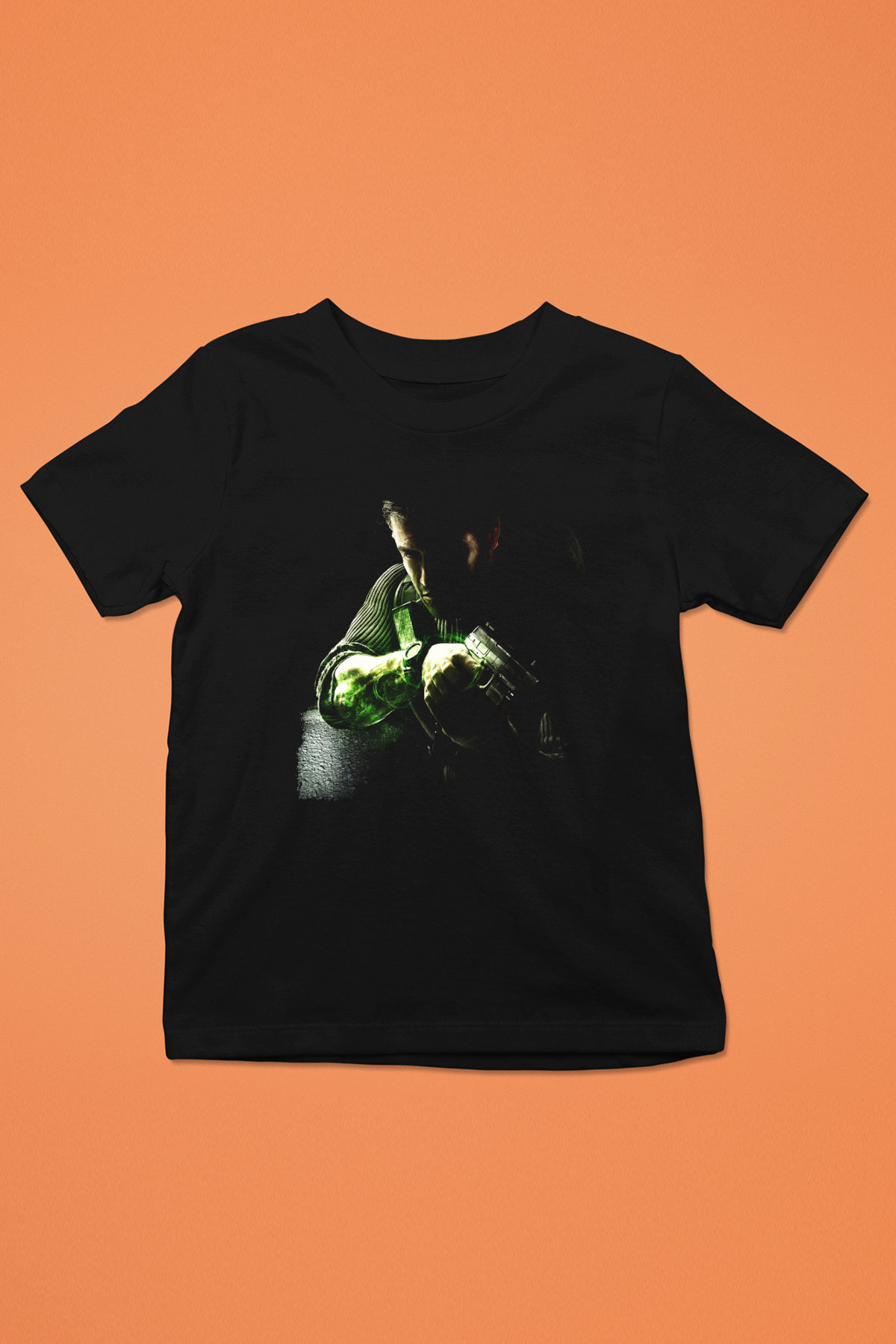 Splinter Cell Siyah Unisex Çocuk Tişört