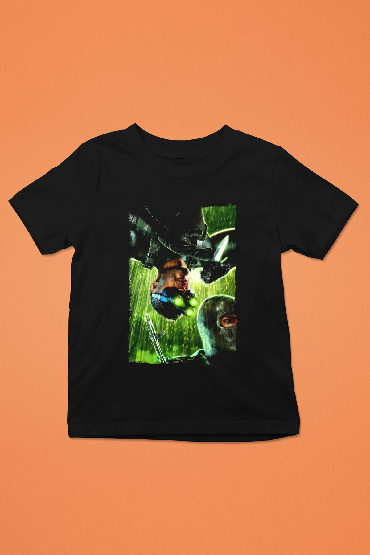 Splinter Cell Siyah Unisex Çocuk Tişört