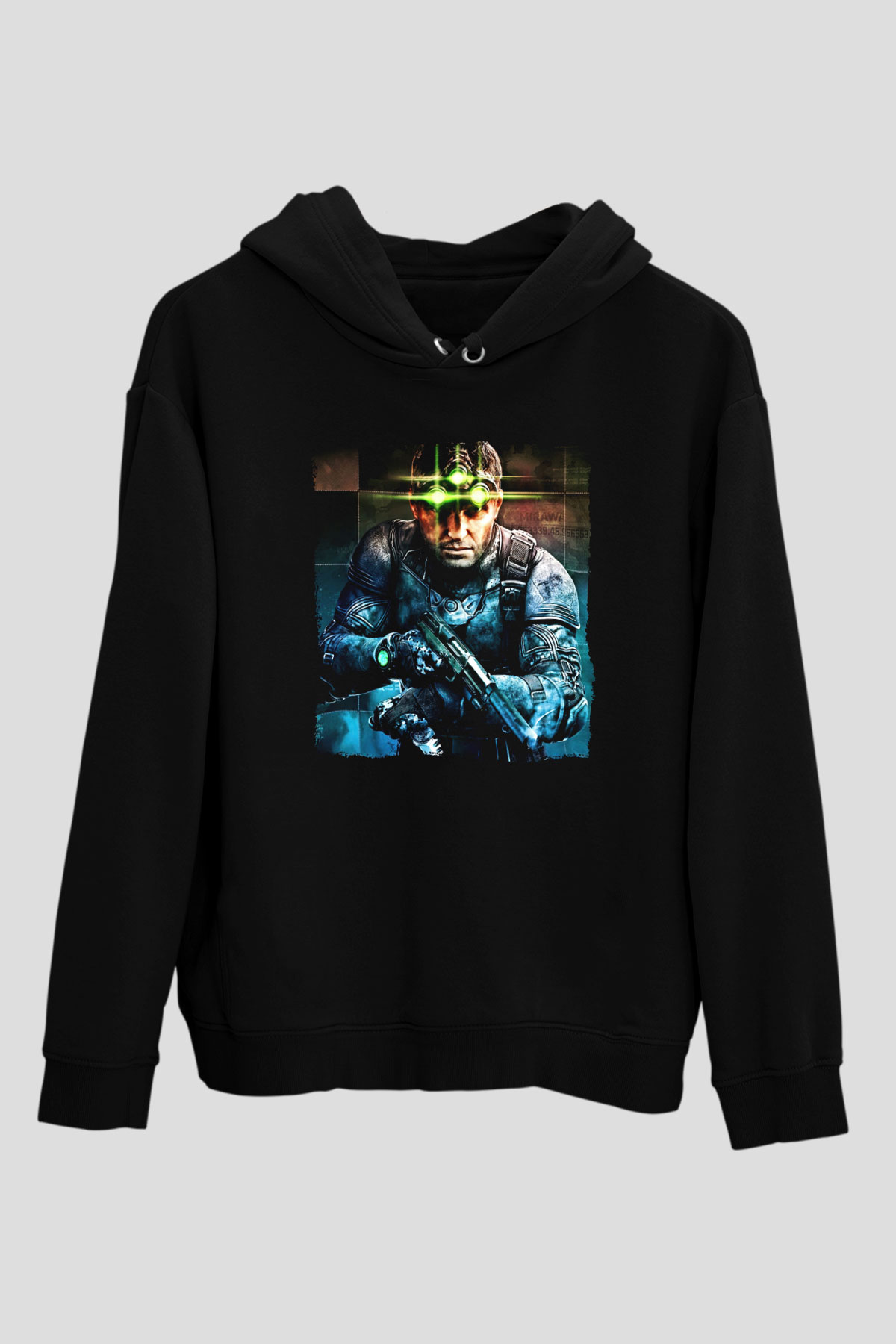 Splinter Cell Siyah Unisex Hoodie
