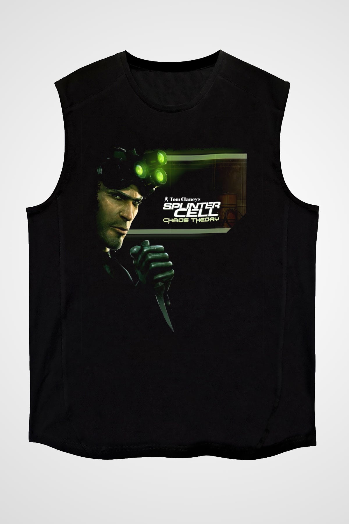 Splinter Cell Siyah Unisex Kolsuz Tişört