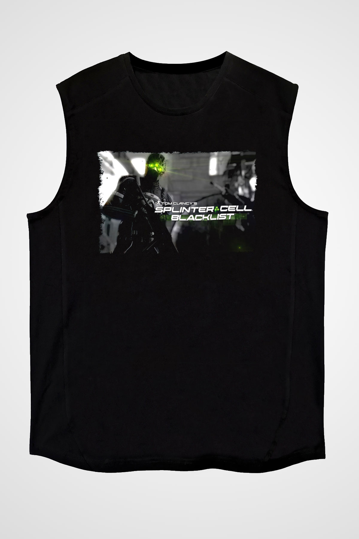 Splinter Cell Siyah Unisex Kolsuz Tişört