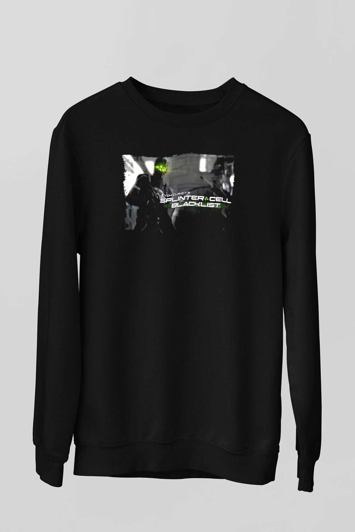 Splinter Cell Siyah Unisex Sweatshirt