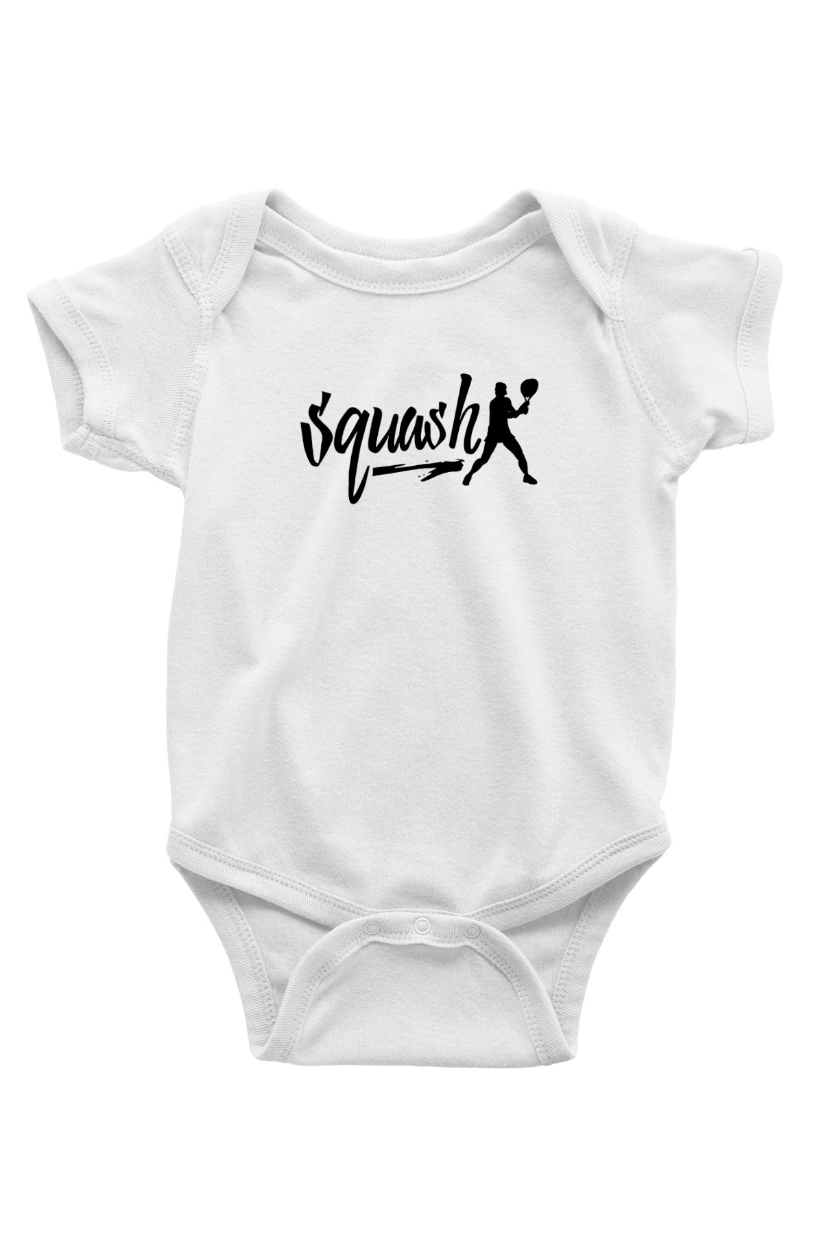 Squash Baskılı Beyaz Bebek Body - Zıbın