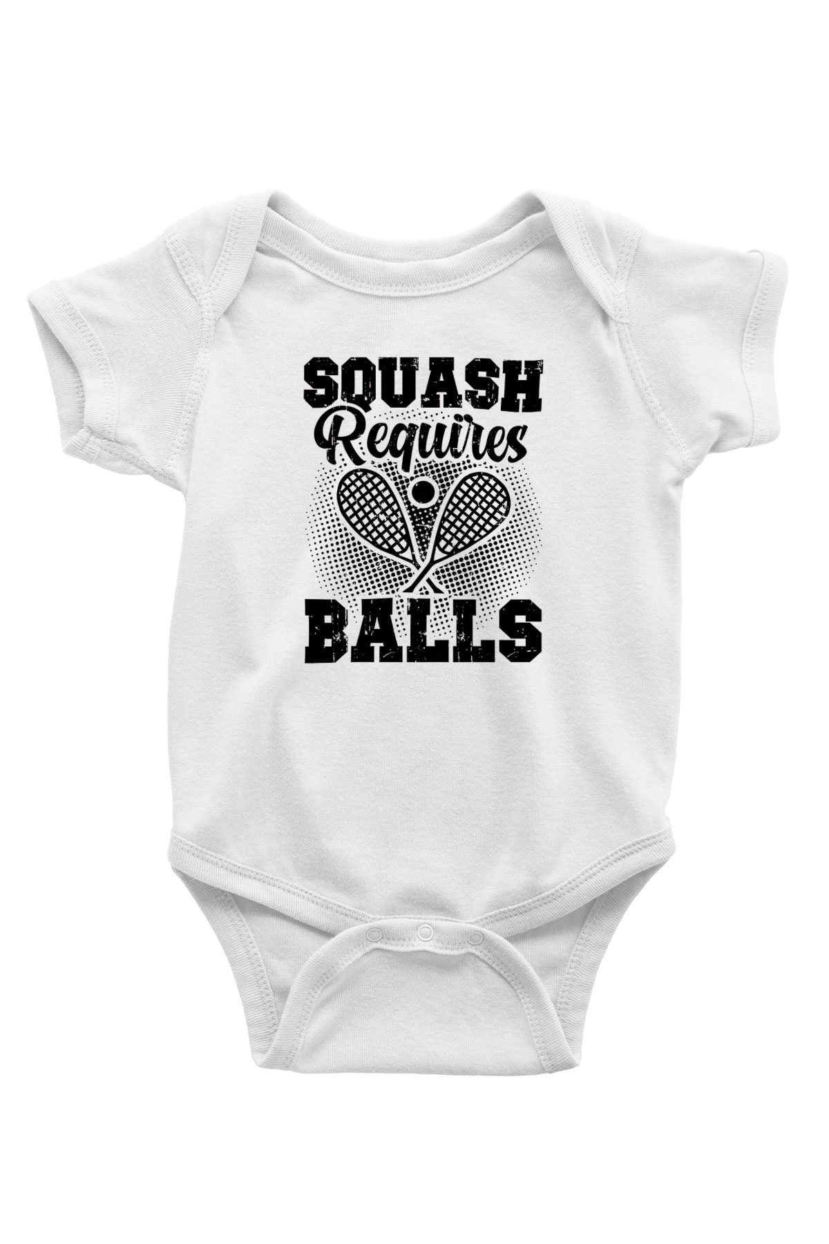 Squash Baskılı Beyaz Bebek Body - Zıbın