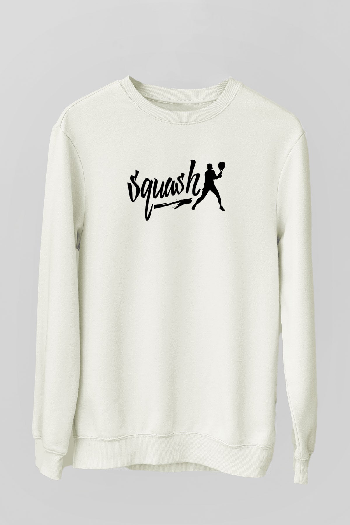 Squash Baskılı Unisex Ekru Sweatshirt