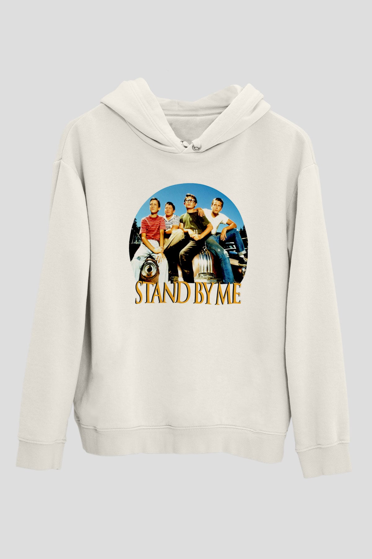 Stand by Me Beyaz Unisex Hoodie