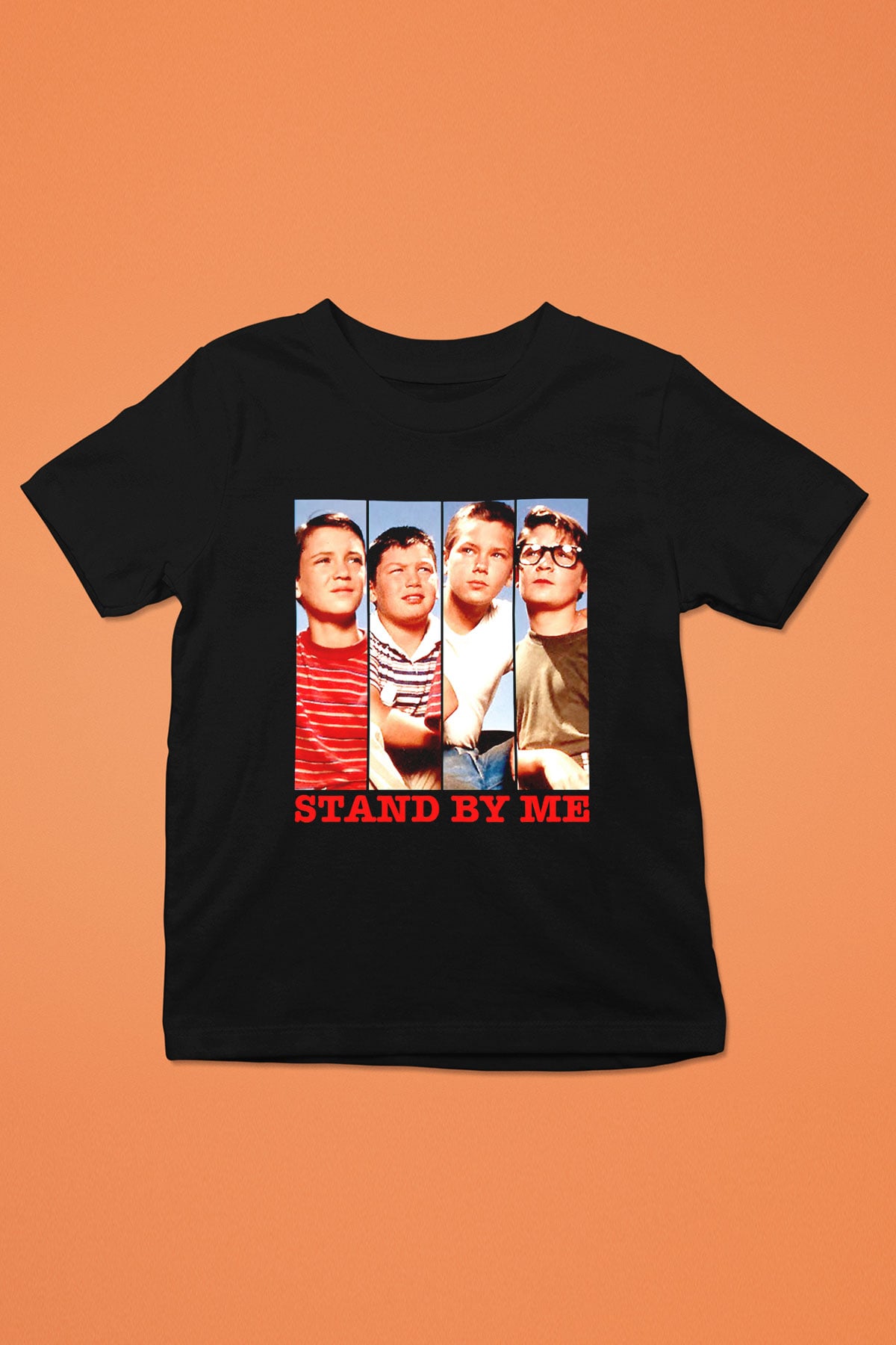 Stand by Me Siyah Unisex  Çocuk Tişört