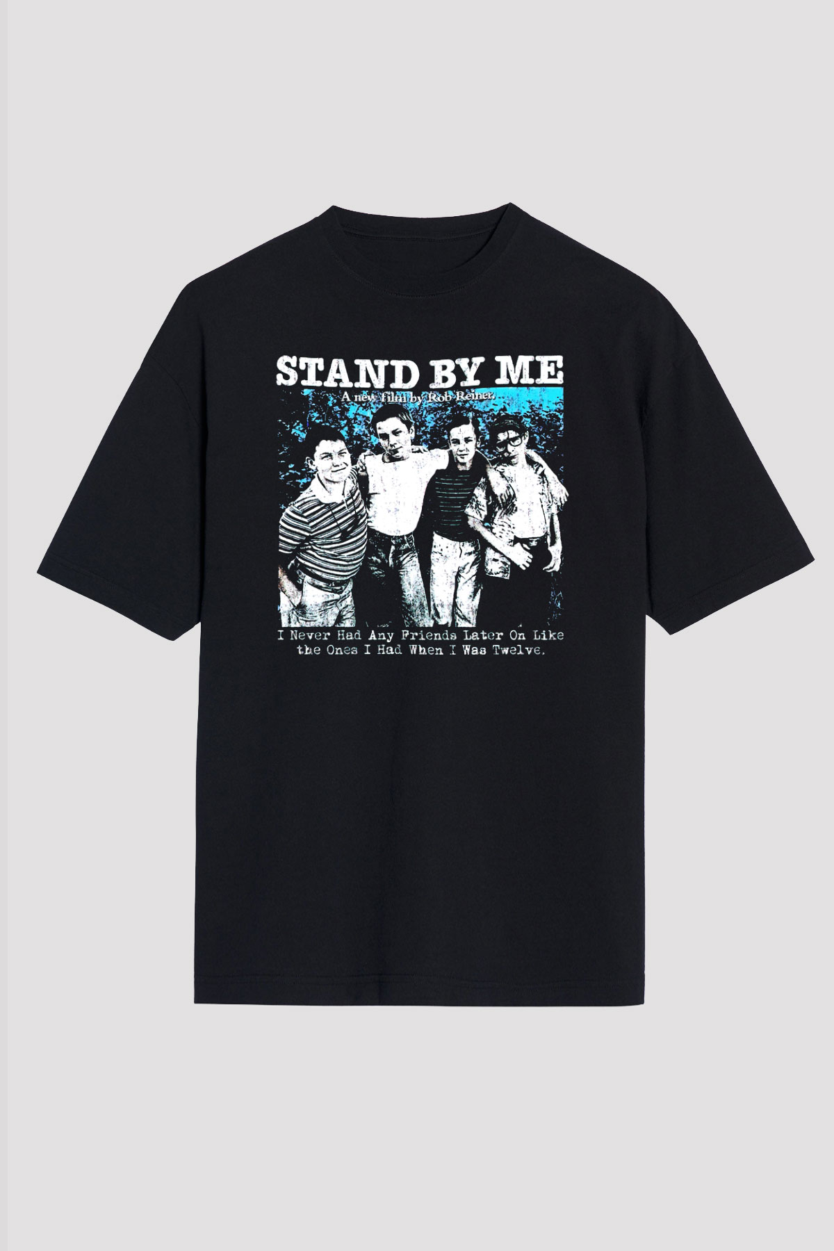 Stand by Me Siyah Unisex Tişört