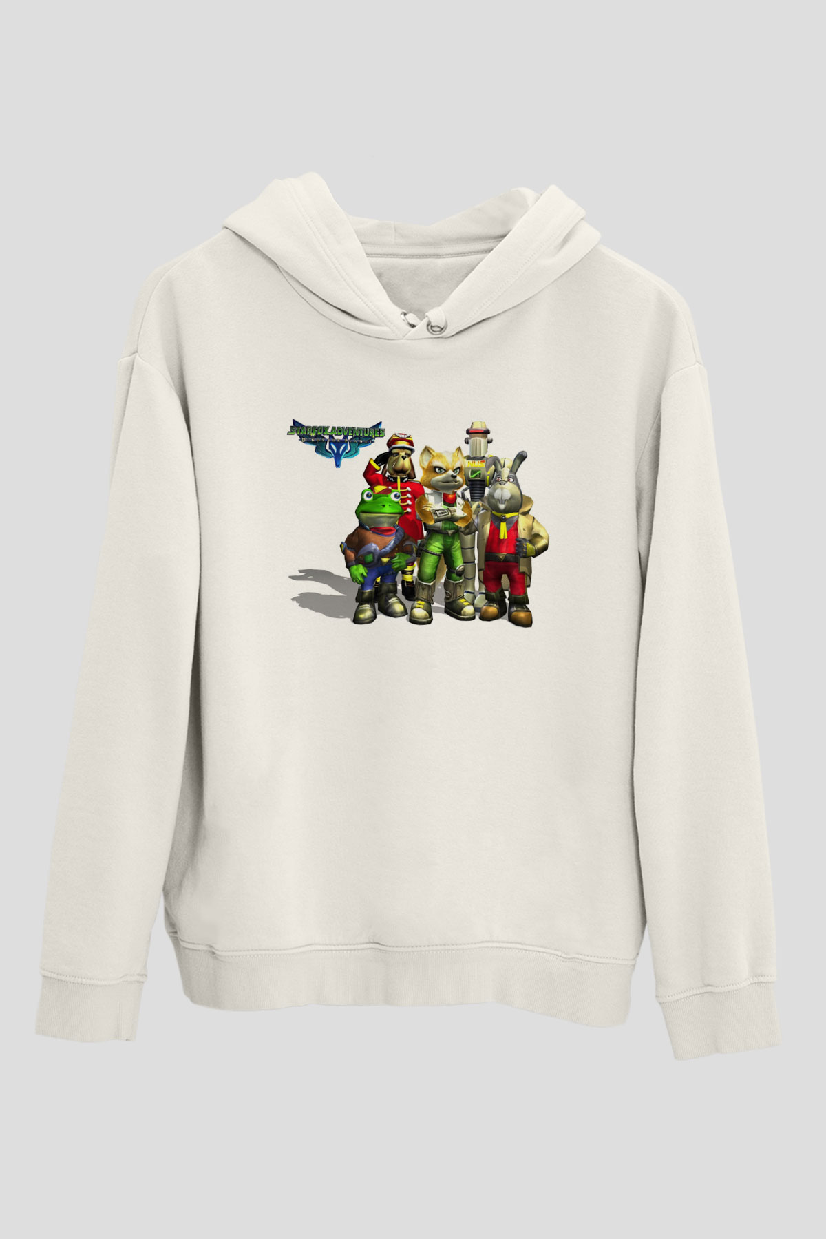 Star Fox Beyaz Unisex Hoodie