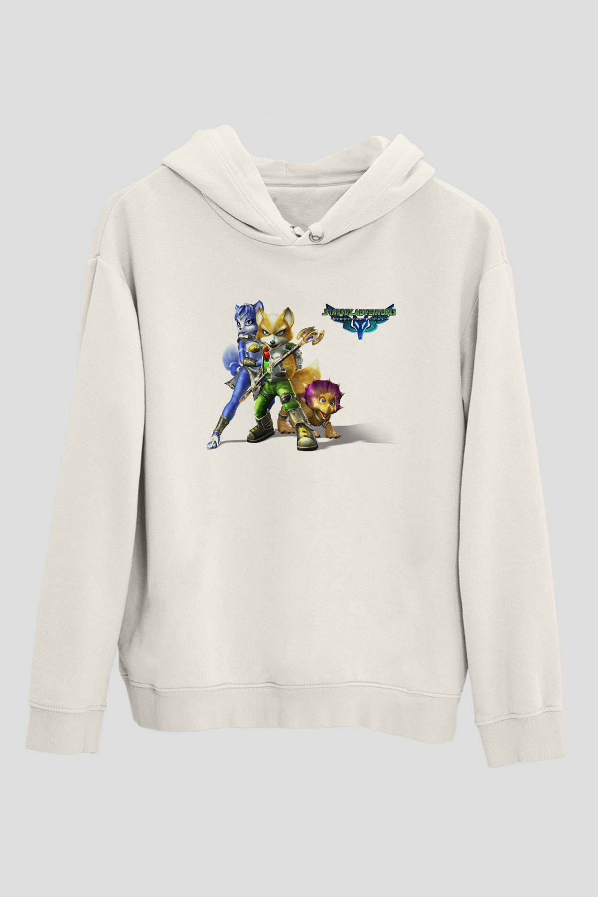 Star Fox Beyaz Unisex Hoodie