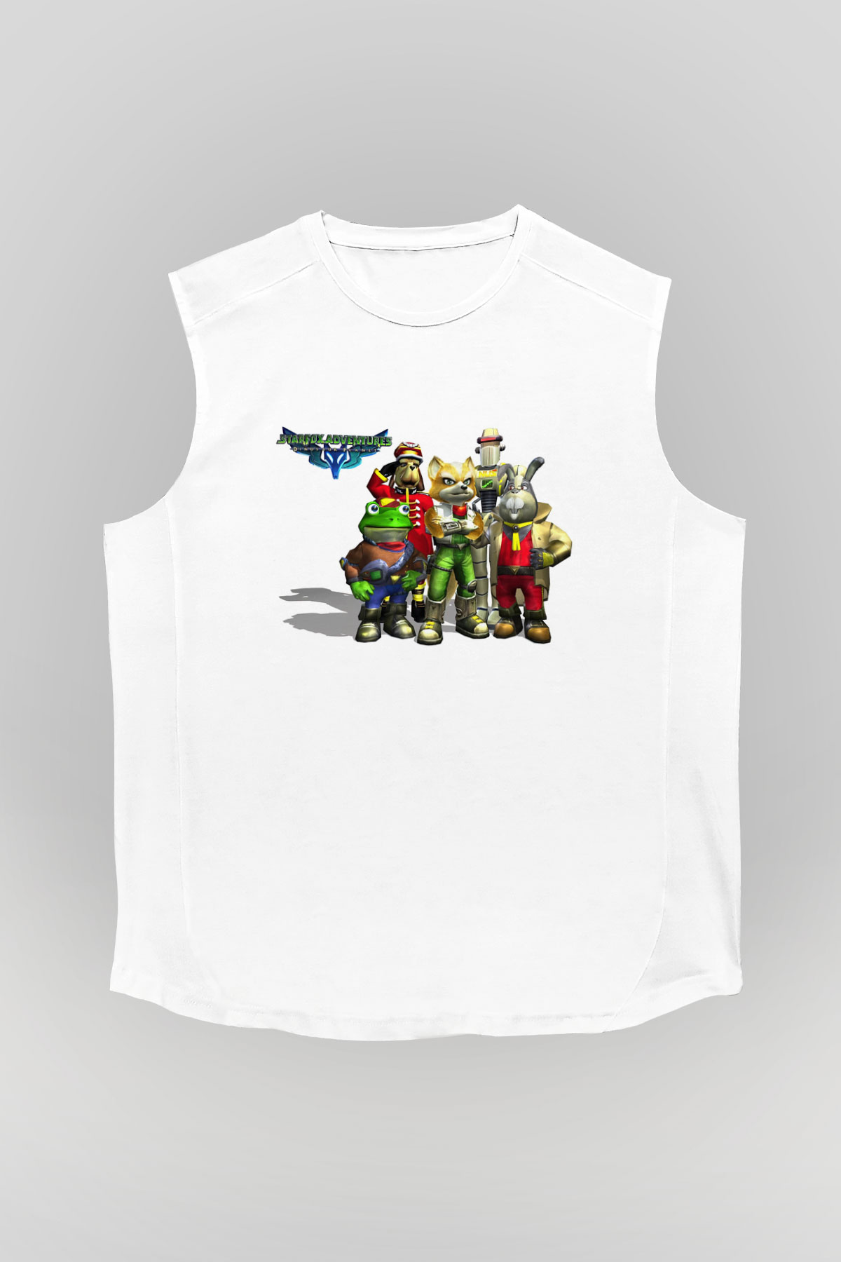 Star Fox Beyaz Unisex Kolsuz Tişört