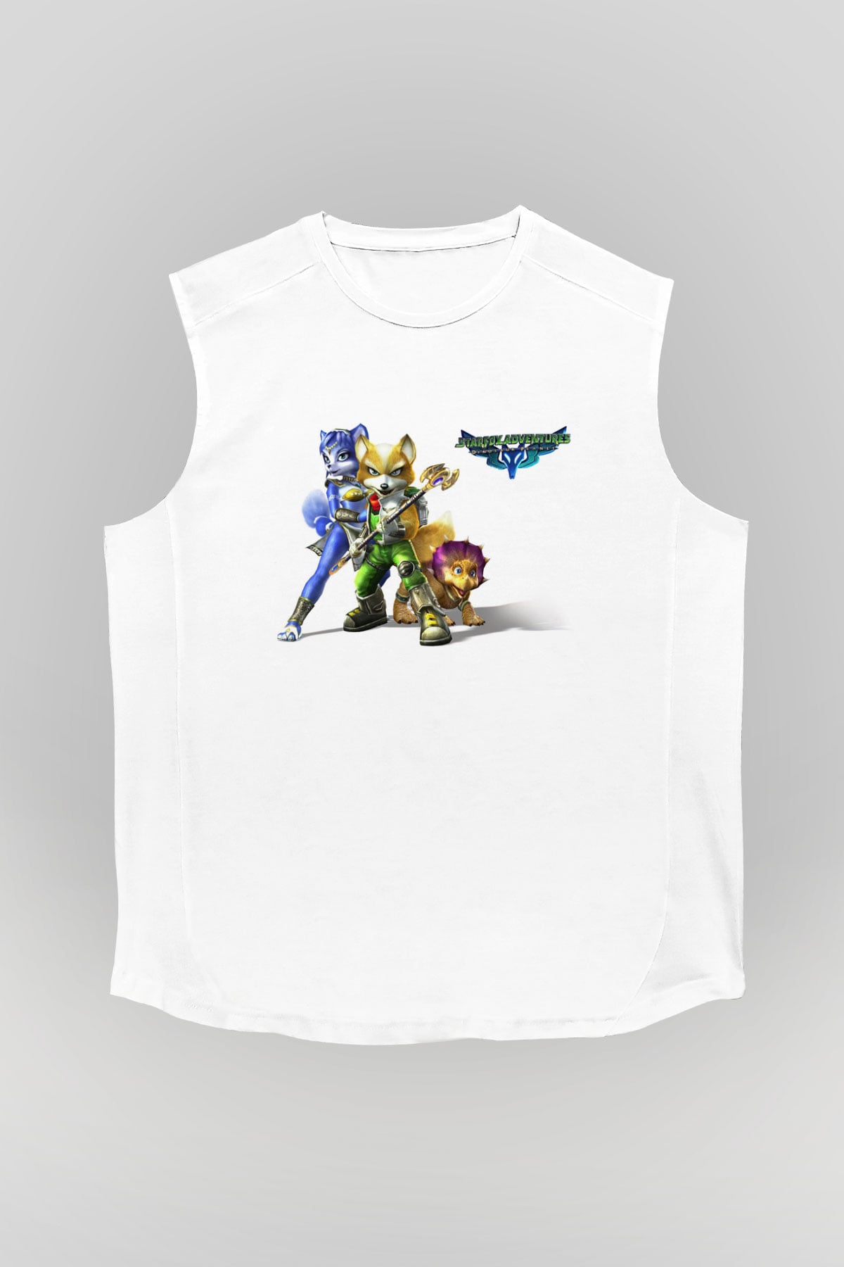 Star Fox Beyaz Unisex Kolsuz Tişört
