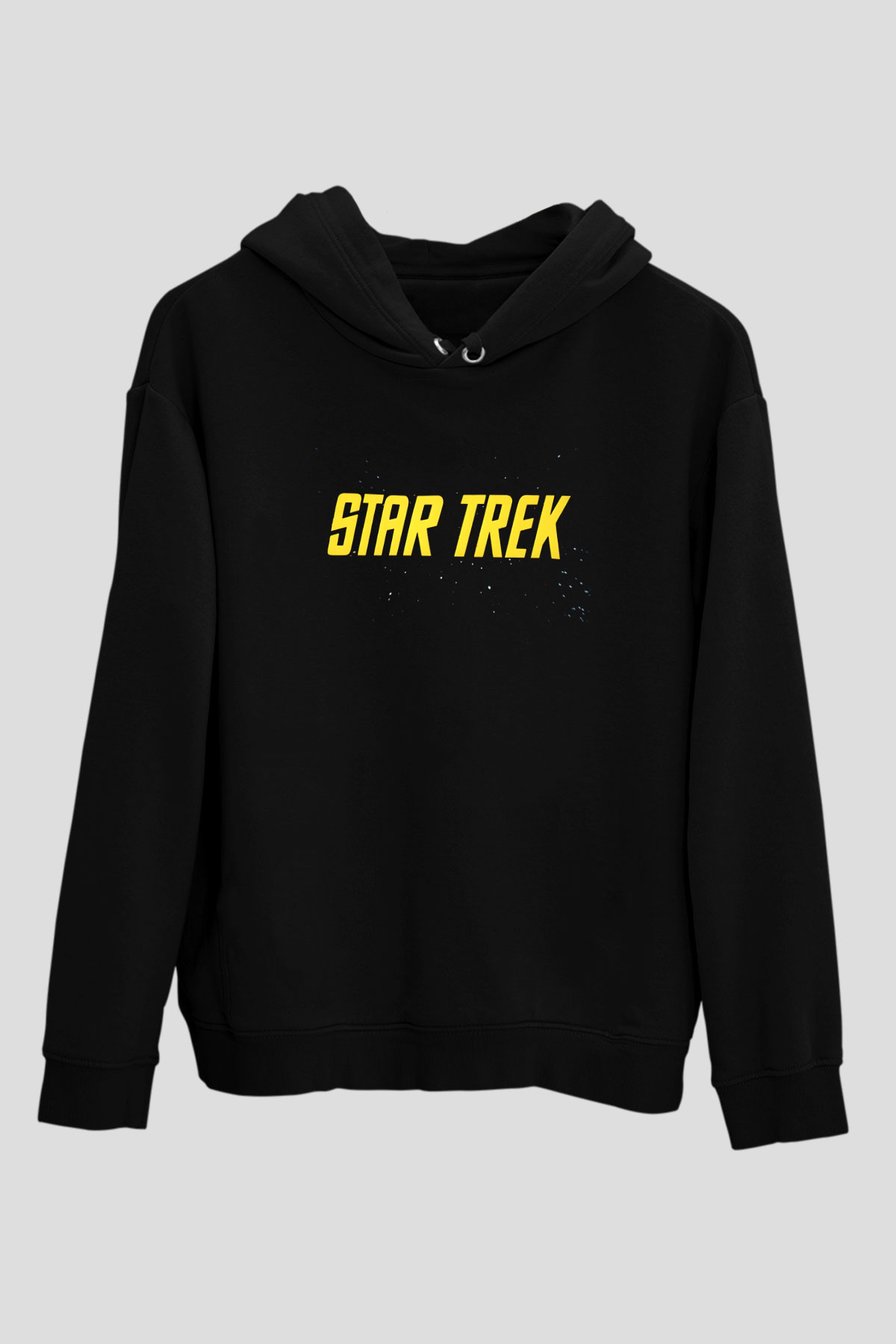 Star Trek Siyah Unisex Hoodie