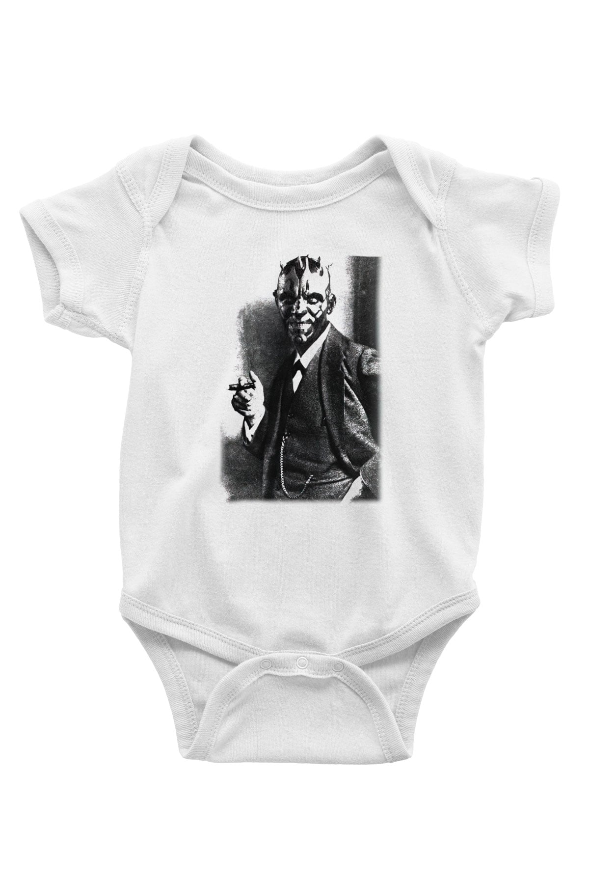 Star Wars Baskılı Beyaz Unisex Bebek Body - Zıbın