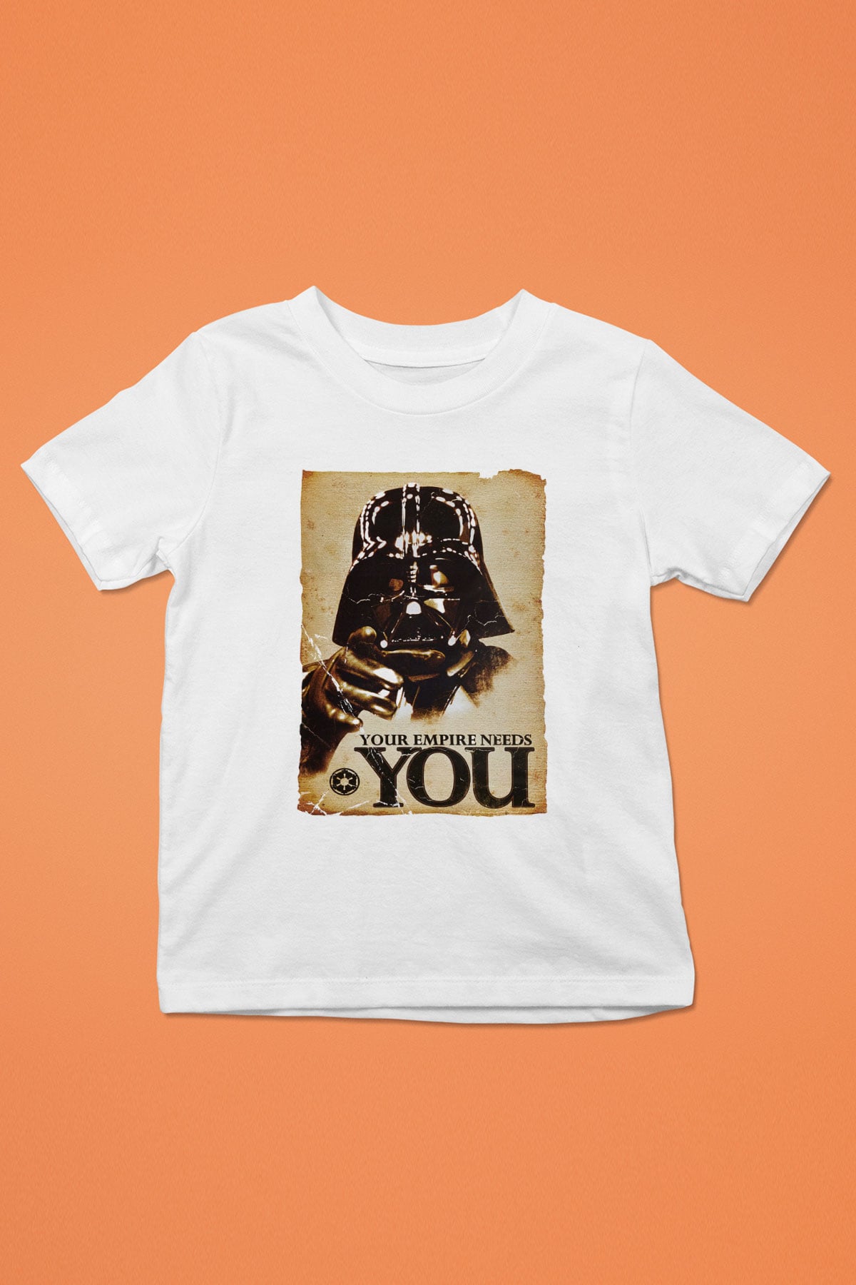Star Wars Baskılı Beyaz Unisex Çocuk Tişört