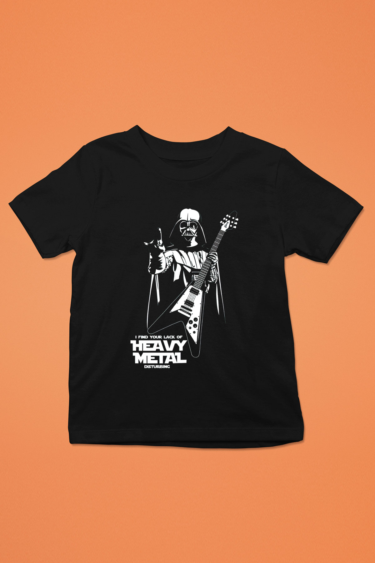 Star Wars Baskılı Siyah Unisex Çocuk Tişört