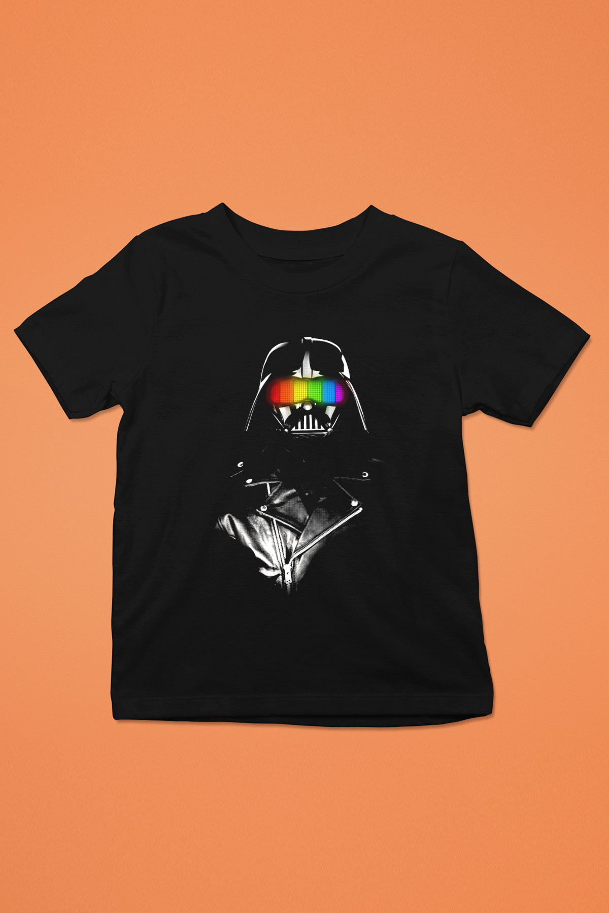 Star Wars Baskılı Siyah Unisex Çocuk Tişört