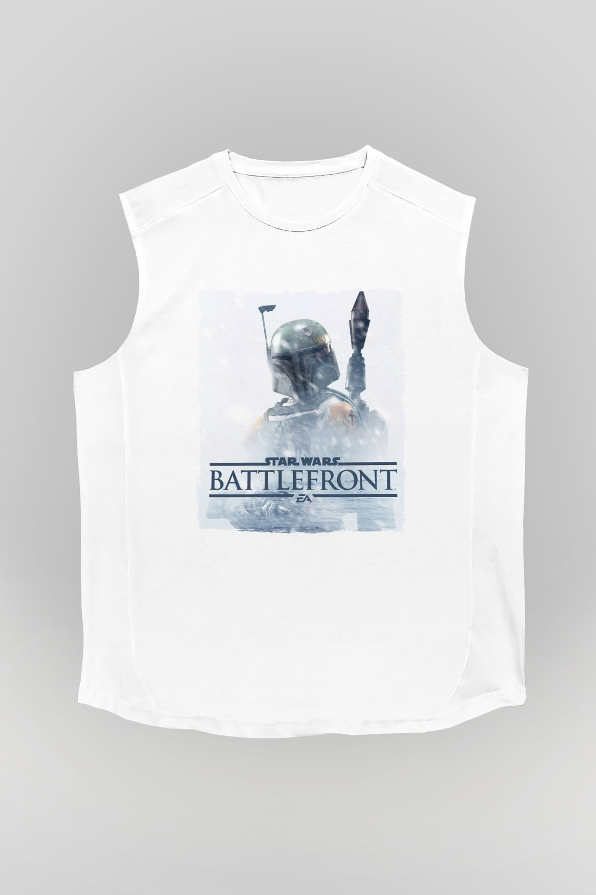 Star Wars: Battlefront Beyaz Unisex Kolsuz Tişört