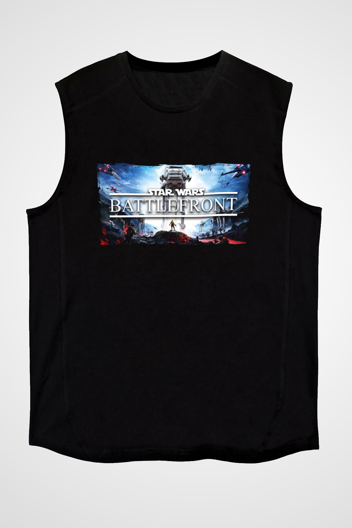 Star Wars: Battlefront Siyah Unisex Kolsuz Tişört