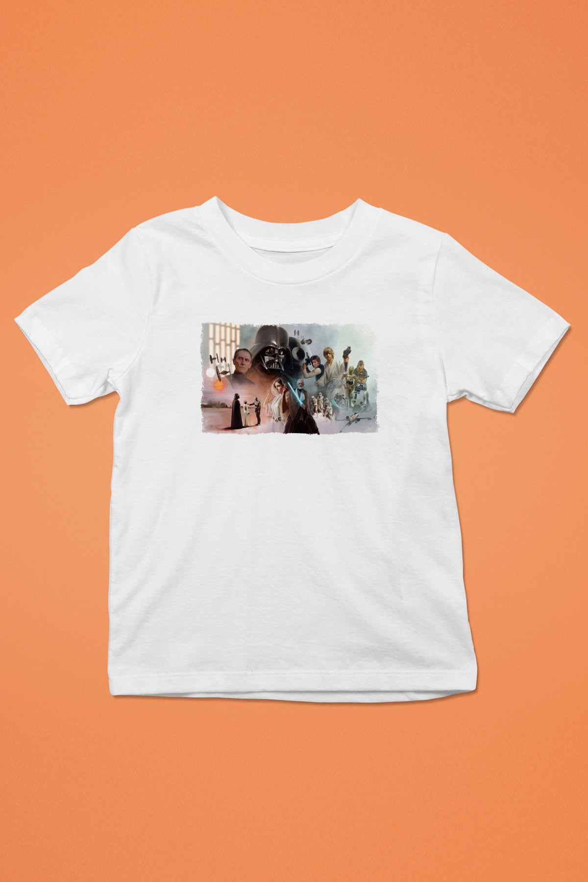 Star Wars Beyaz Unisex Çocuk Tişört
