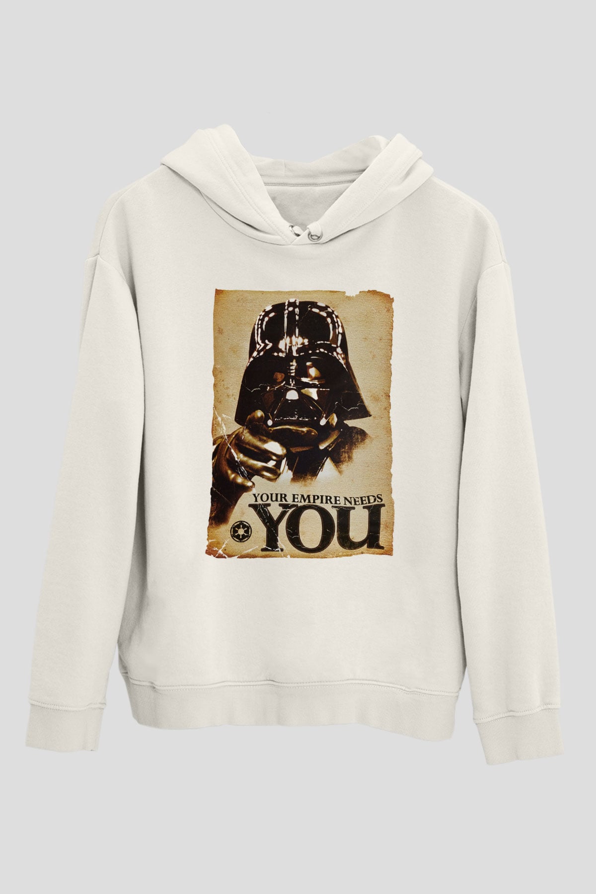 Star Wars Beyaz Unisex Hoodie