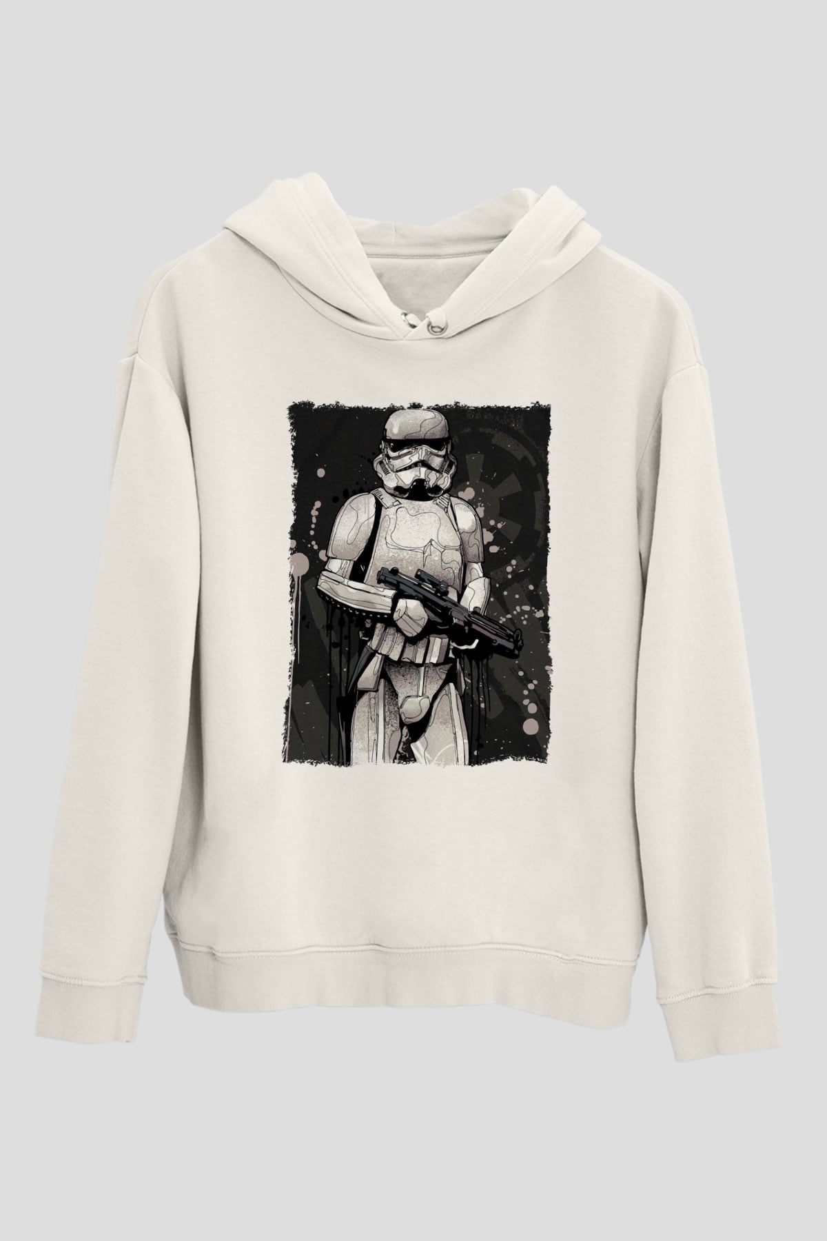 Star Wars Beyaz Unisex Hoodie