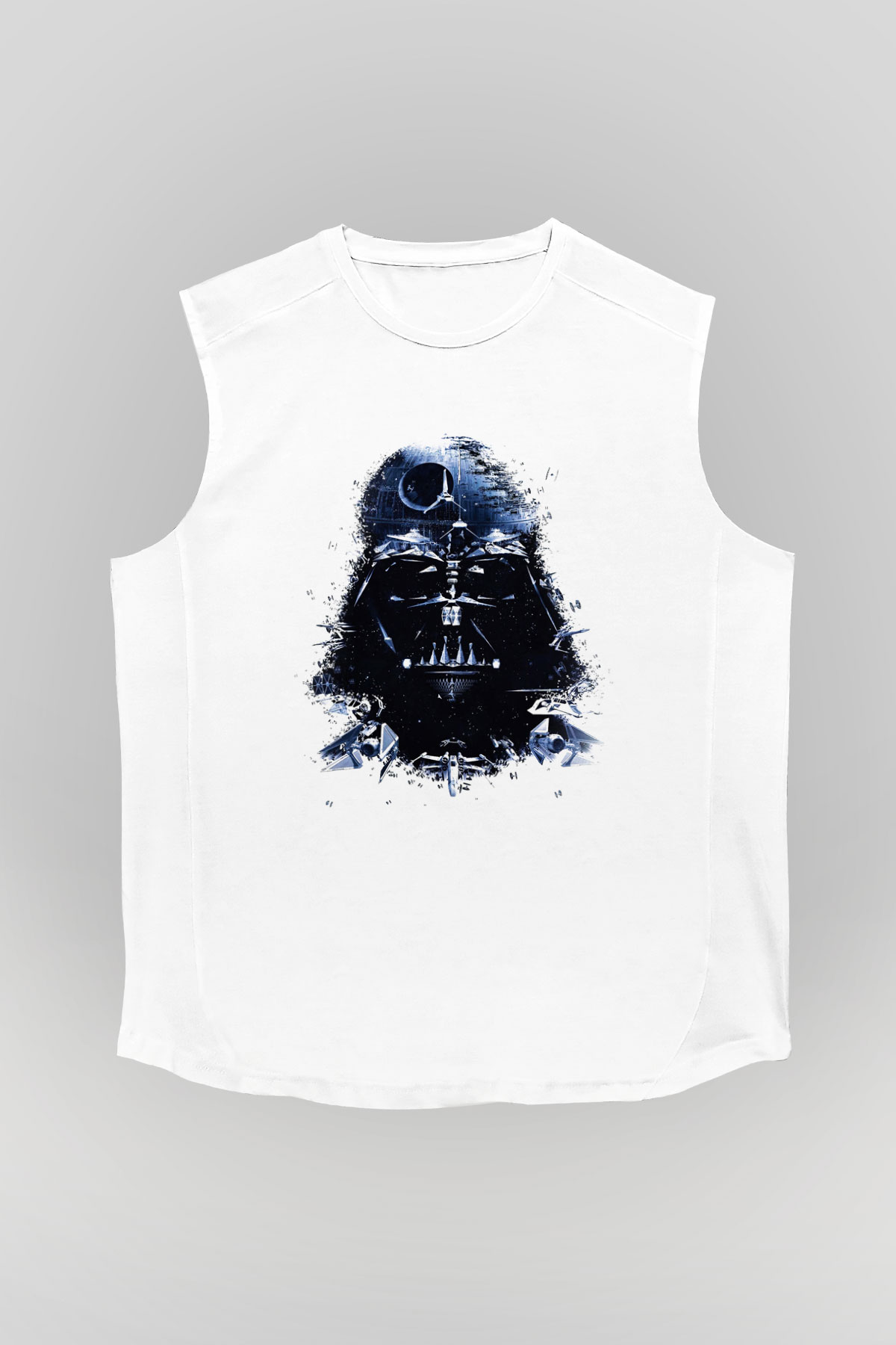 Star Wars Beyaz Unisex Kolsuz Tişört