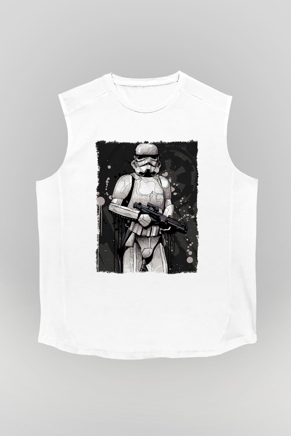 Star Wars Beyaz Unisex Kolsuz Tişört