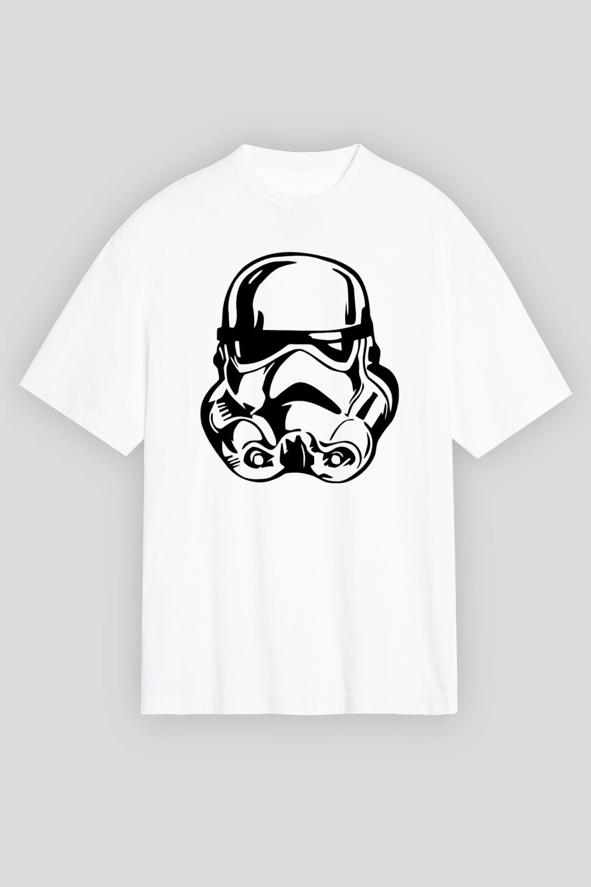 Star Wars Beyaz Unisex Oversize Tişört T-Shirt