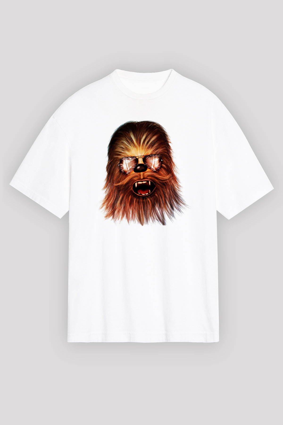 Star Wars Beyaz Unisex Oversize Tişört T-Shirt