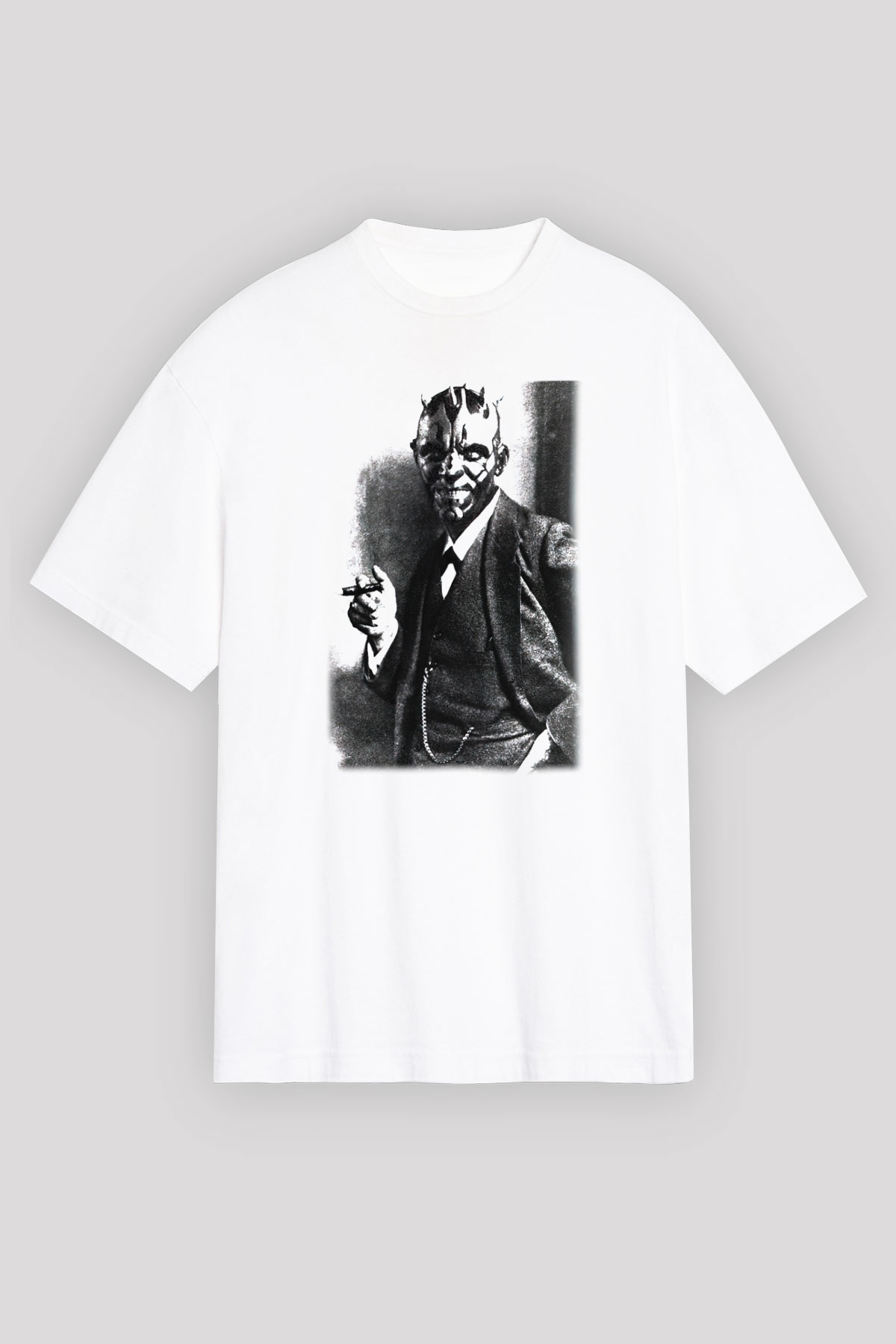 Star Wars Beyaz Unisex Oversize Tişört T-Shirt