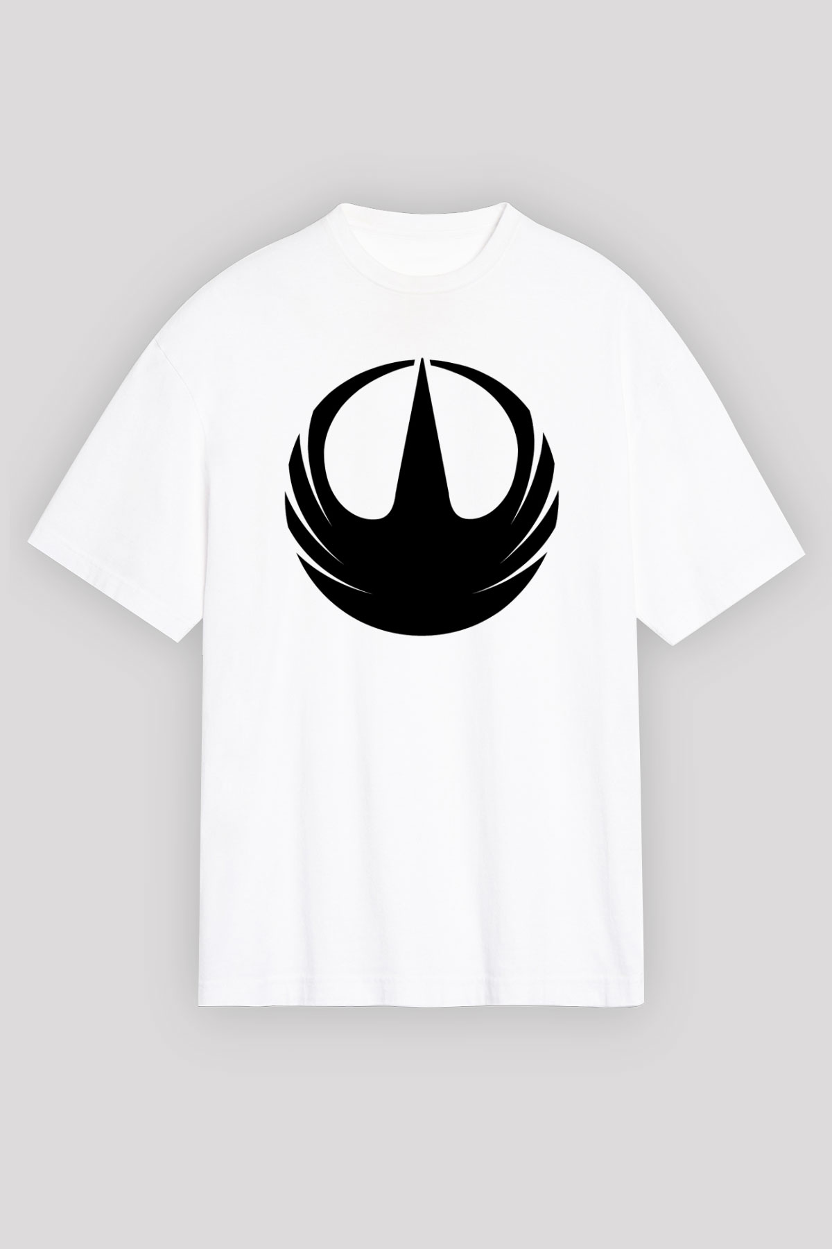 Star Wars Beyaz Unisex Oversize Tişört T-Shirt