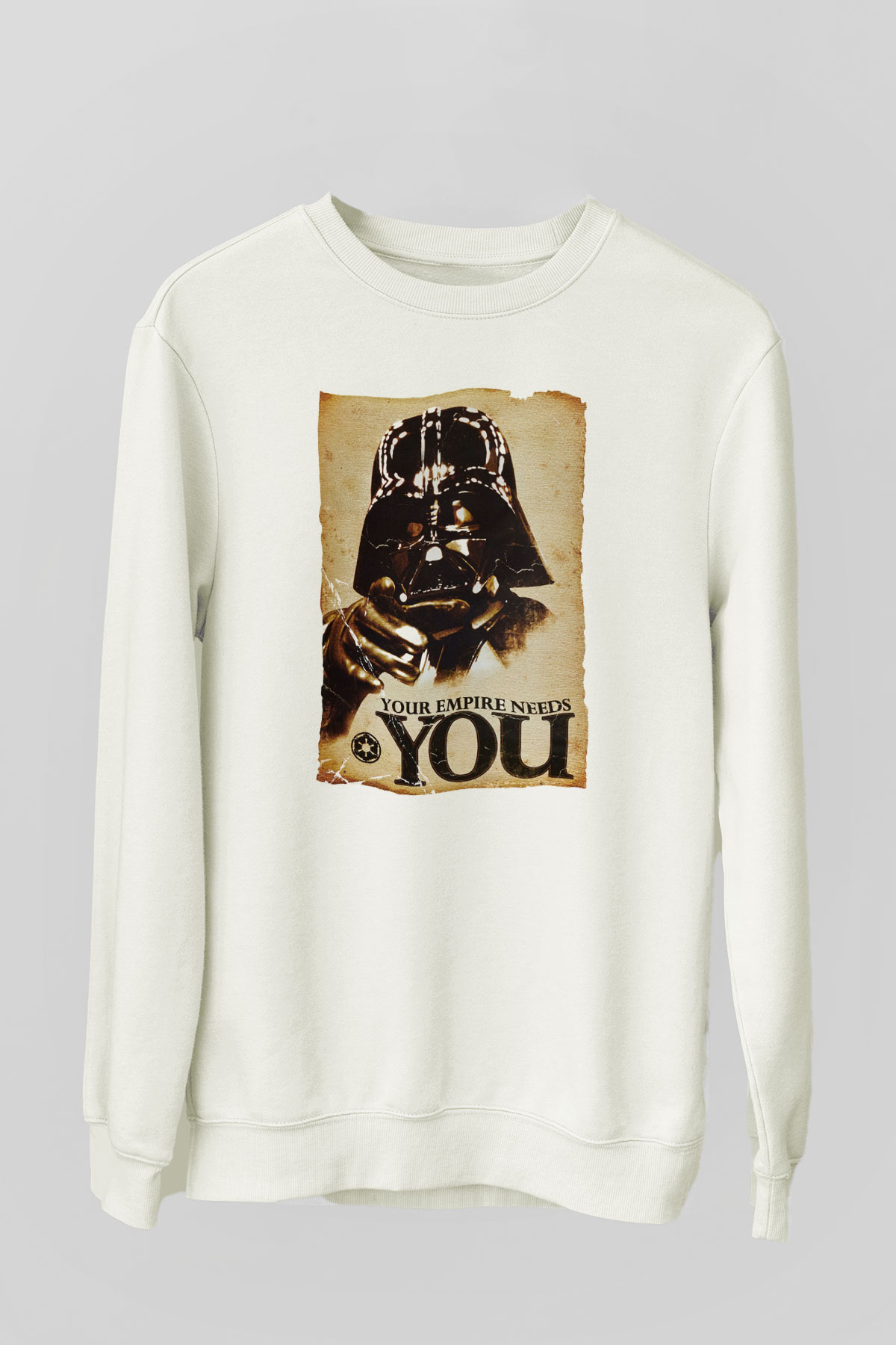 Star Wars Beyaz Unisex Sweatshirt