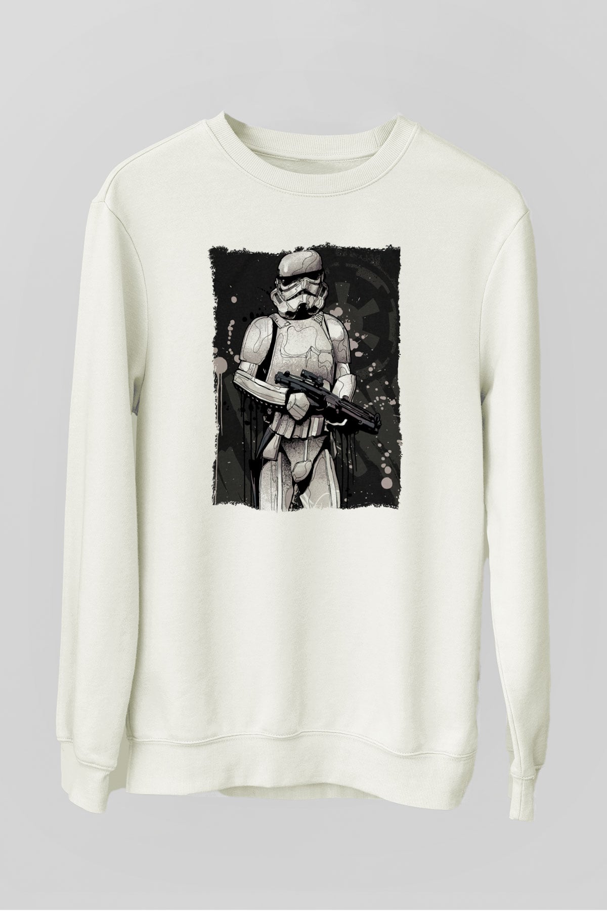 Star Wars Beyaz Unisex Sweatshirt