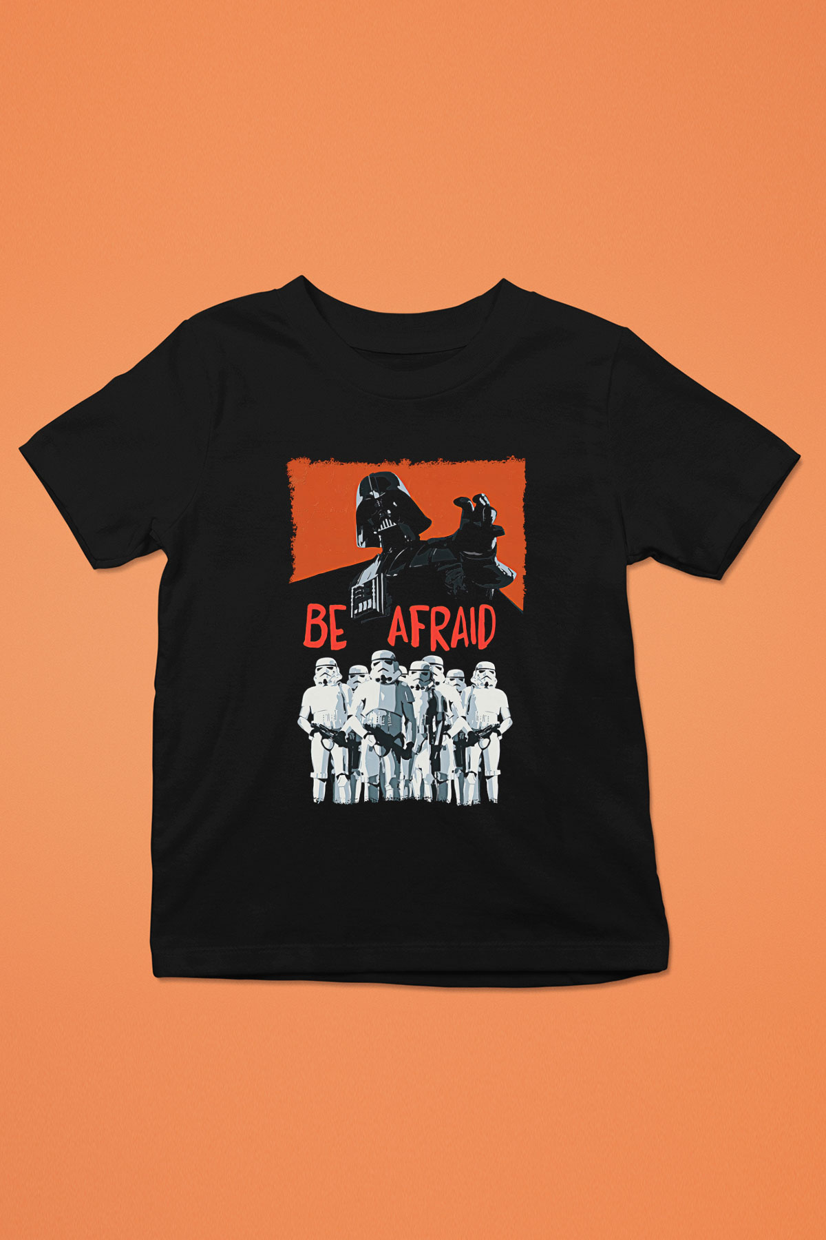 Star Wars (Dart Vader) Baskılı Unisex Siyah Çocuk Tişört - Tshirt
