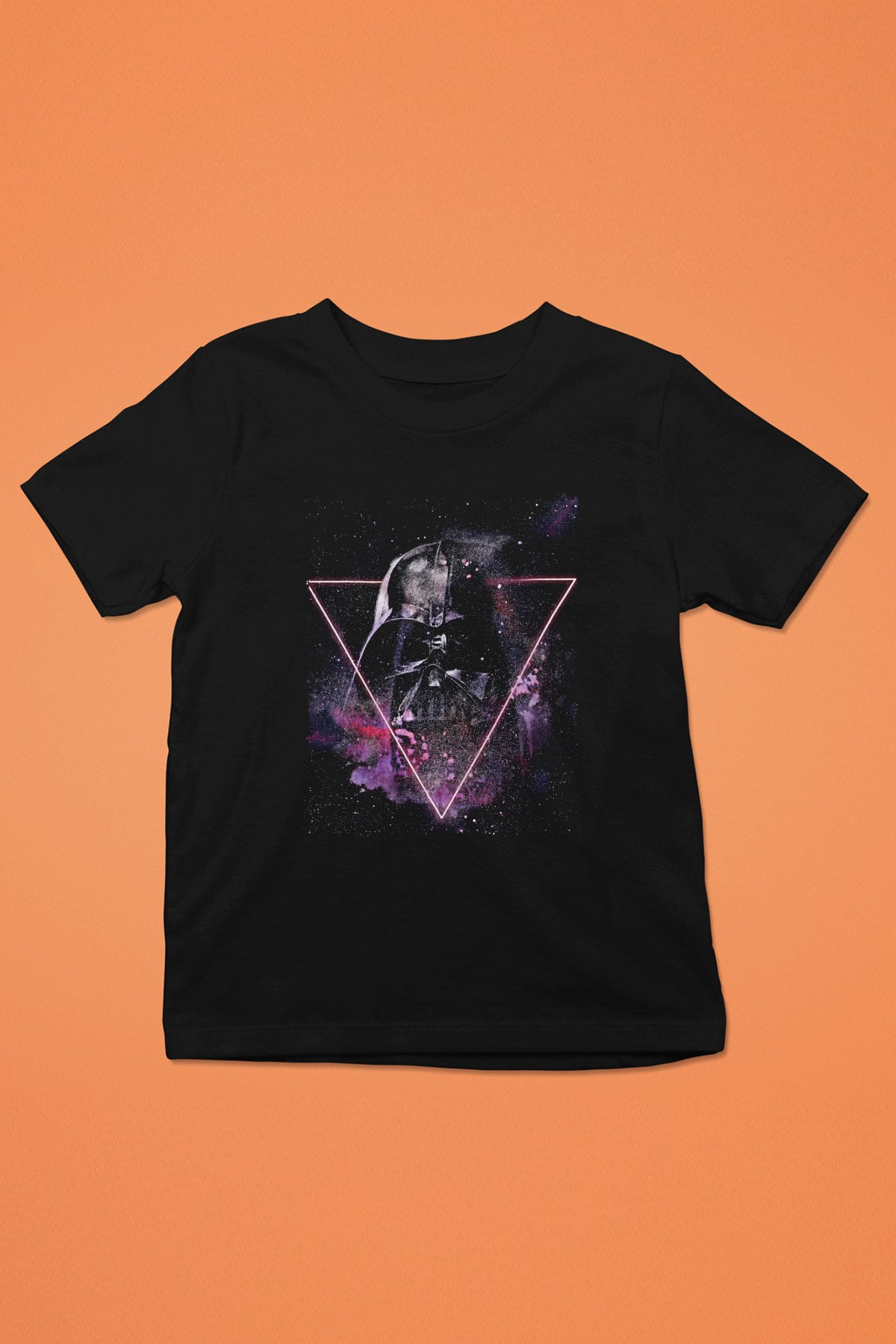 Star Wars (Dart Vader) Baskılı Unisex Siyah Çocuk Tişört - Tshirt