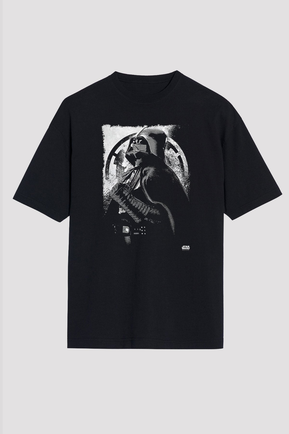 Star Wars (Dart Vader) Baskılı Unisex Siyah Oversize Tişört - Tshirt