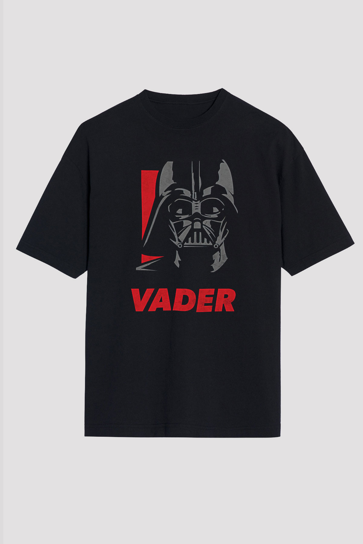 Star Wars (Dart Vader) Baskılı Unisex Siyah Oversize Tişört - Tshirt