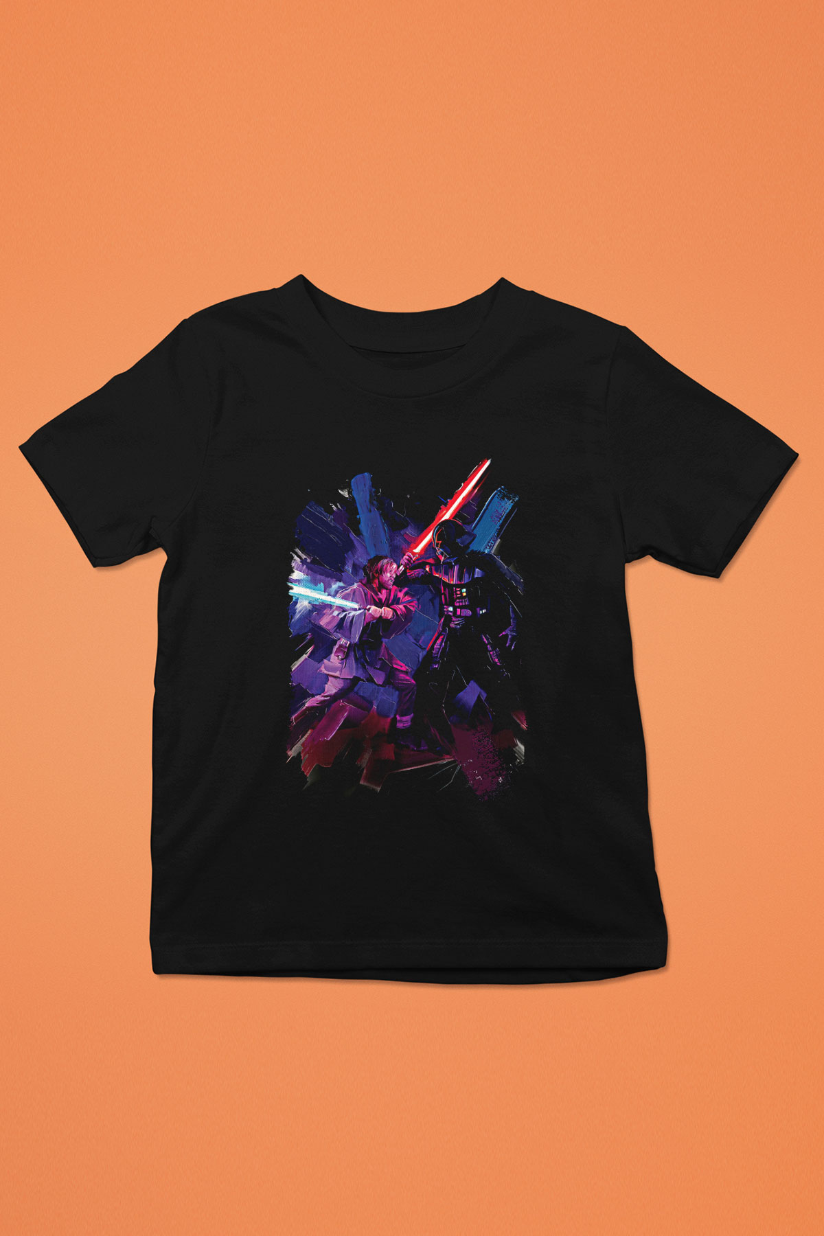 Star Wars (Dart Vader) Baskılı Unisex Siyah Çocuk Tişört - Tshirt