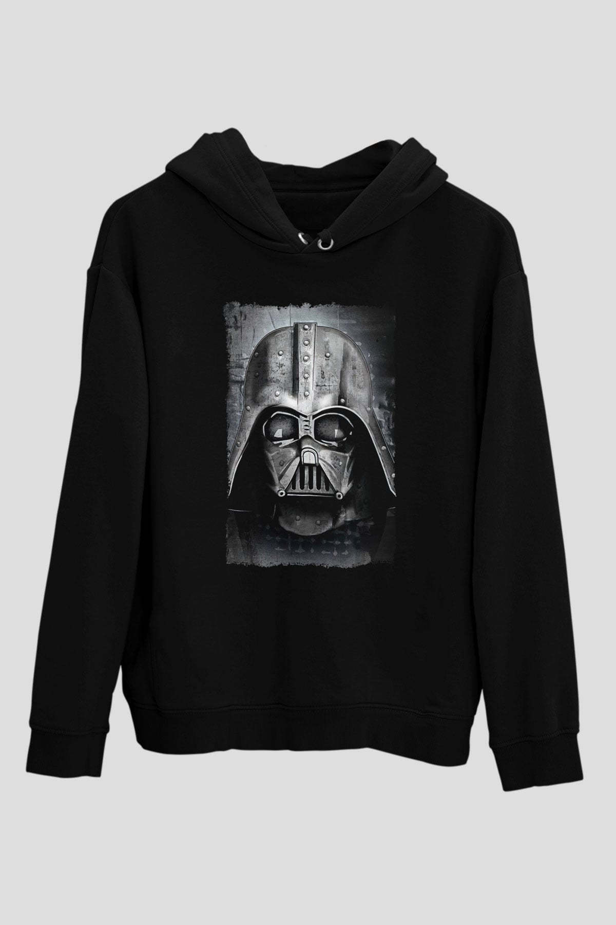 Star Wars (Dart Vader) Baskılı Unisex Siyah Hoodie