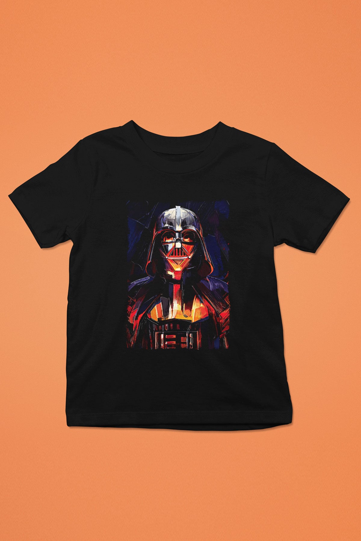 Star Wars (Dart Vader) Baskılı Unisex Siyah Çocuk Tişört - Tshirt