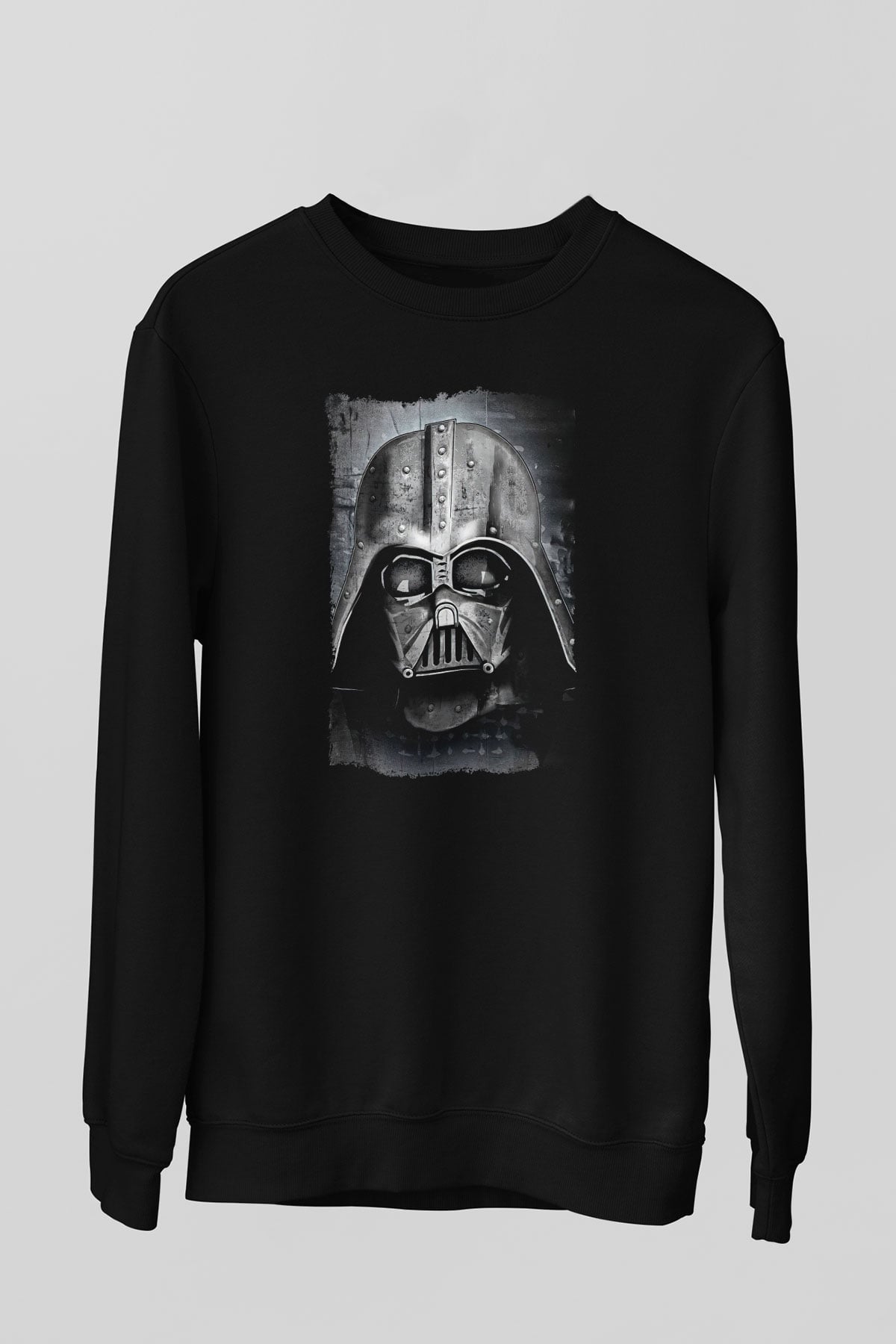 Star Wars (Dart Vader) Baskılı Unisex Siyah Sweatshirt